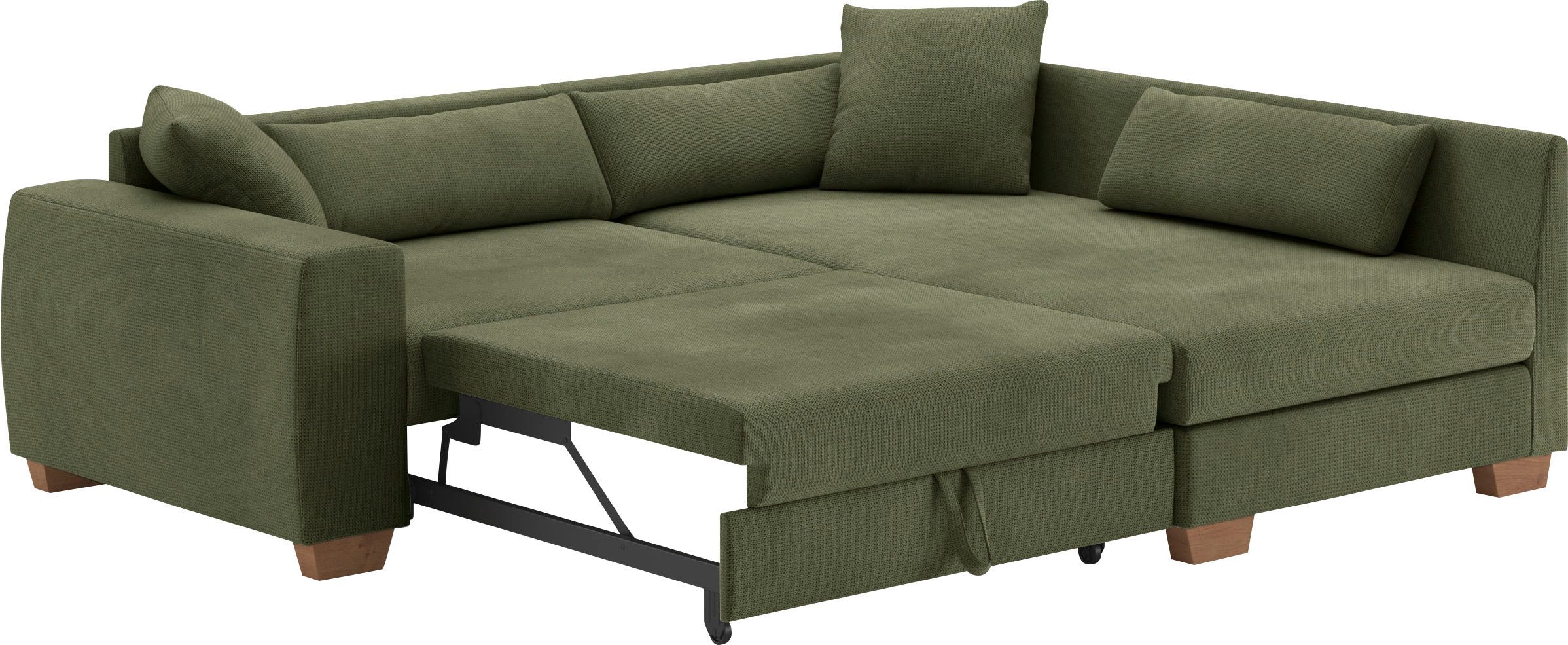 Mr. Couch Hoekbank Hilla L-vorm Met pocketvering, optioneel met slaapfunctie en pocketvering
