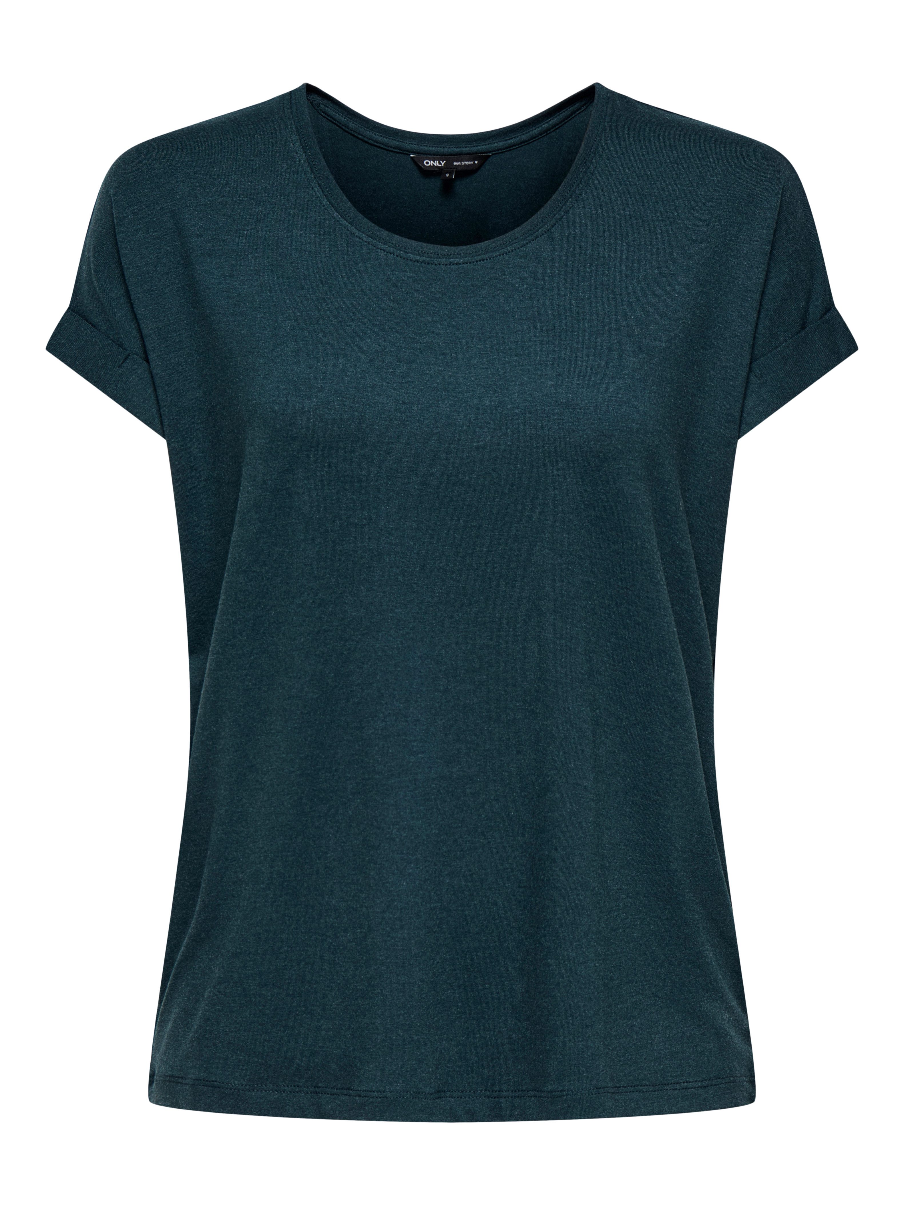 Only T-shirt ONLMOSTER – Shirt met korte mouwen en omslag en klassieke look