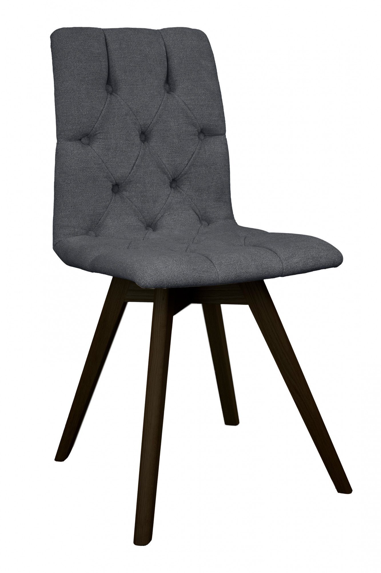andas Eetkamerstoel Rania met massief houten poten (set, 2 stuks)