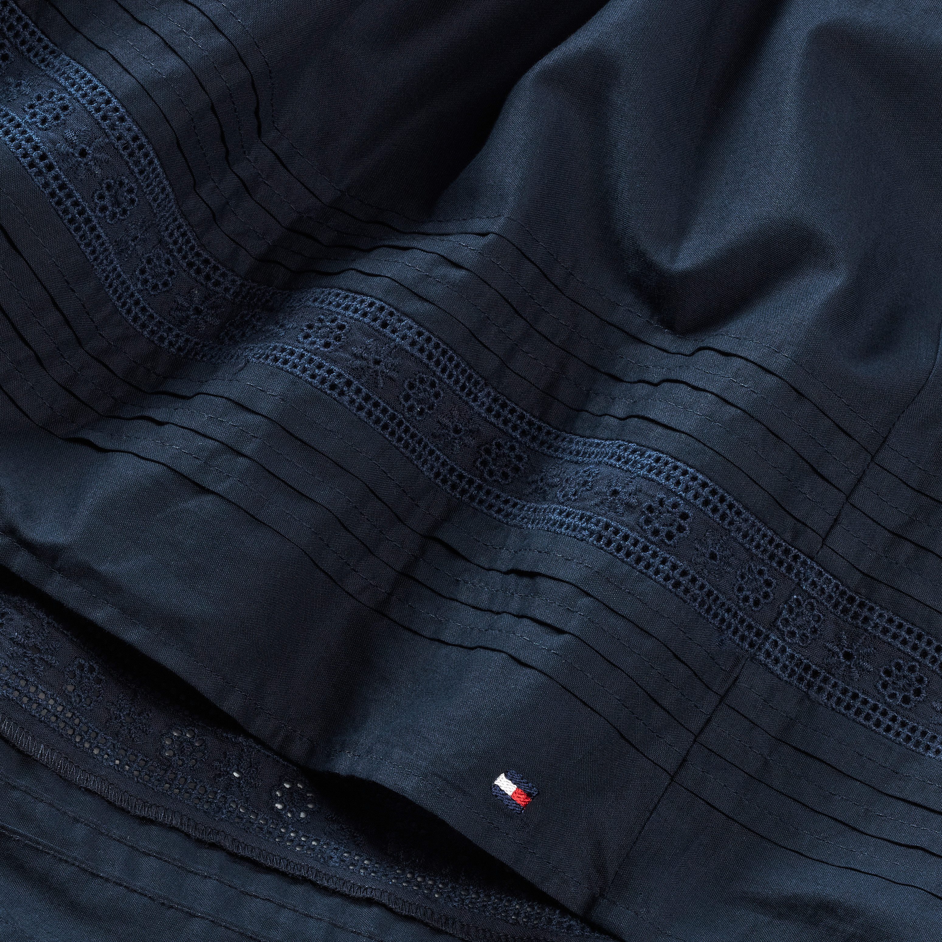 Tommy Hilfiger Geweven rok EMBROIDERED TAPE SKIRT voor kinderen tot 16 jaar, met borduursel
