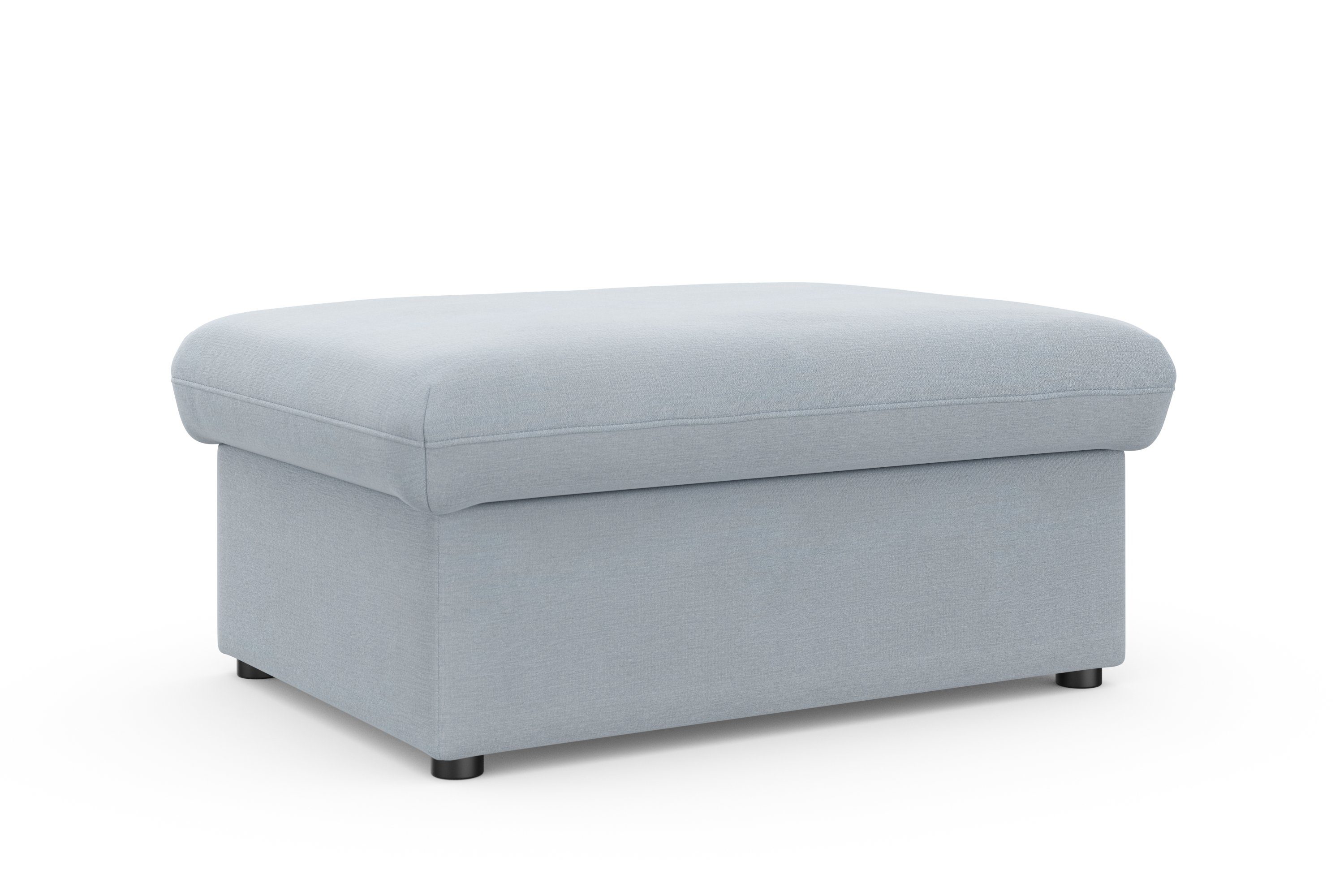 DOMO collection Hocker Topmatras met golfvering, op kunststof glijders