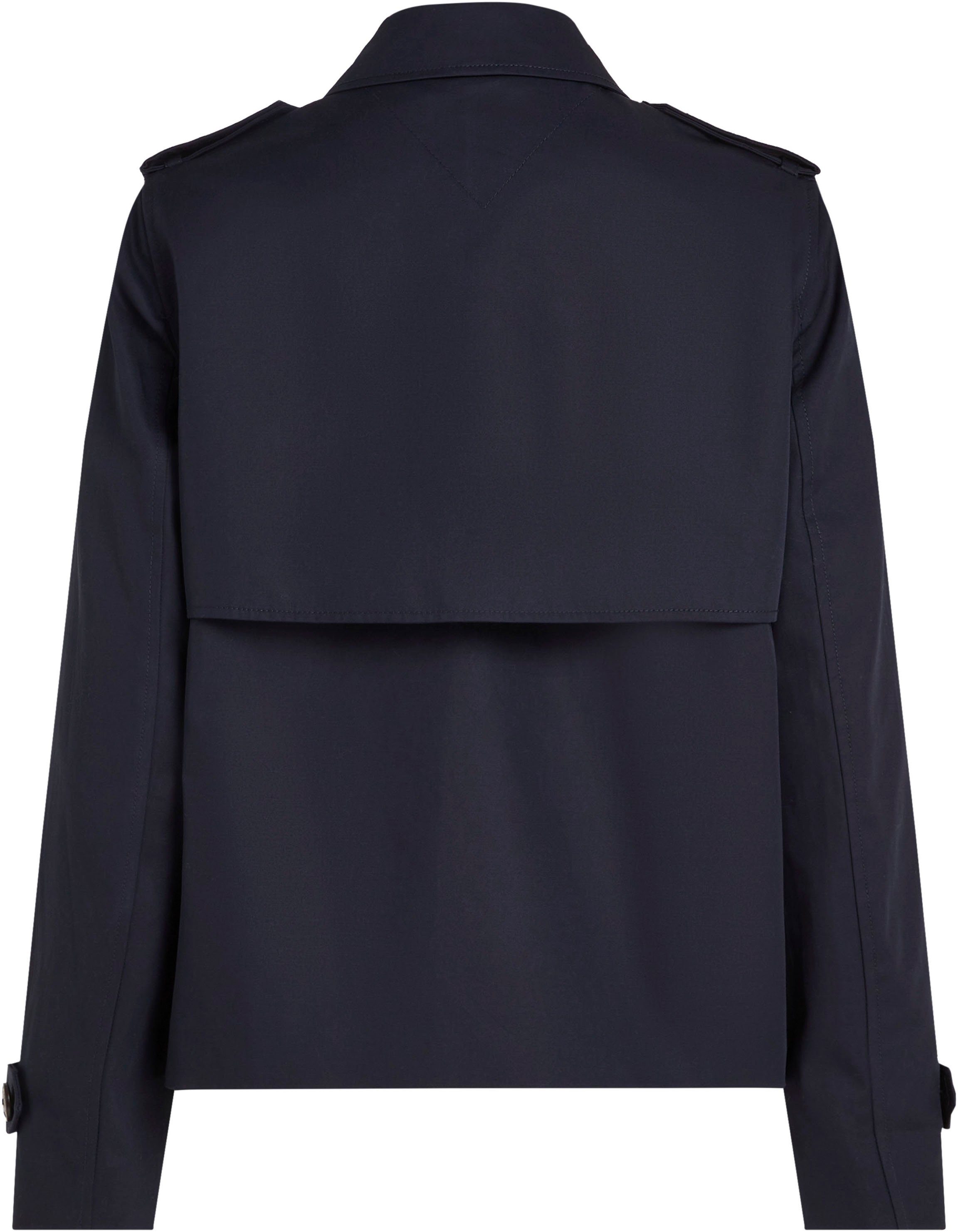 Tommy Hilfiger Kort jack COTTON SB SHORT TRENCH met typische trenchdetails
