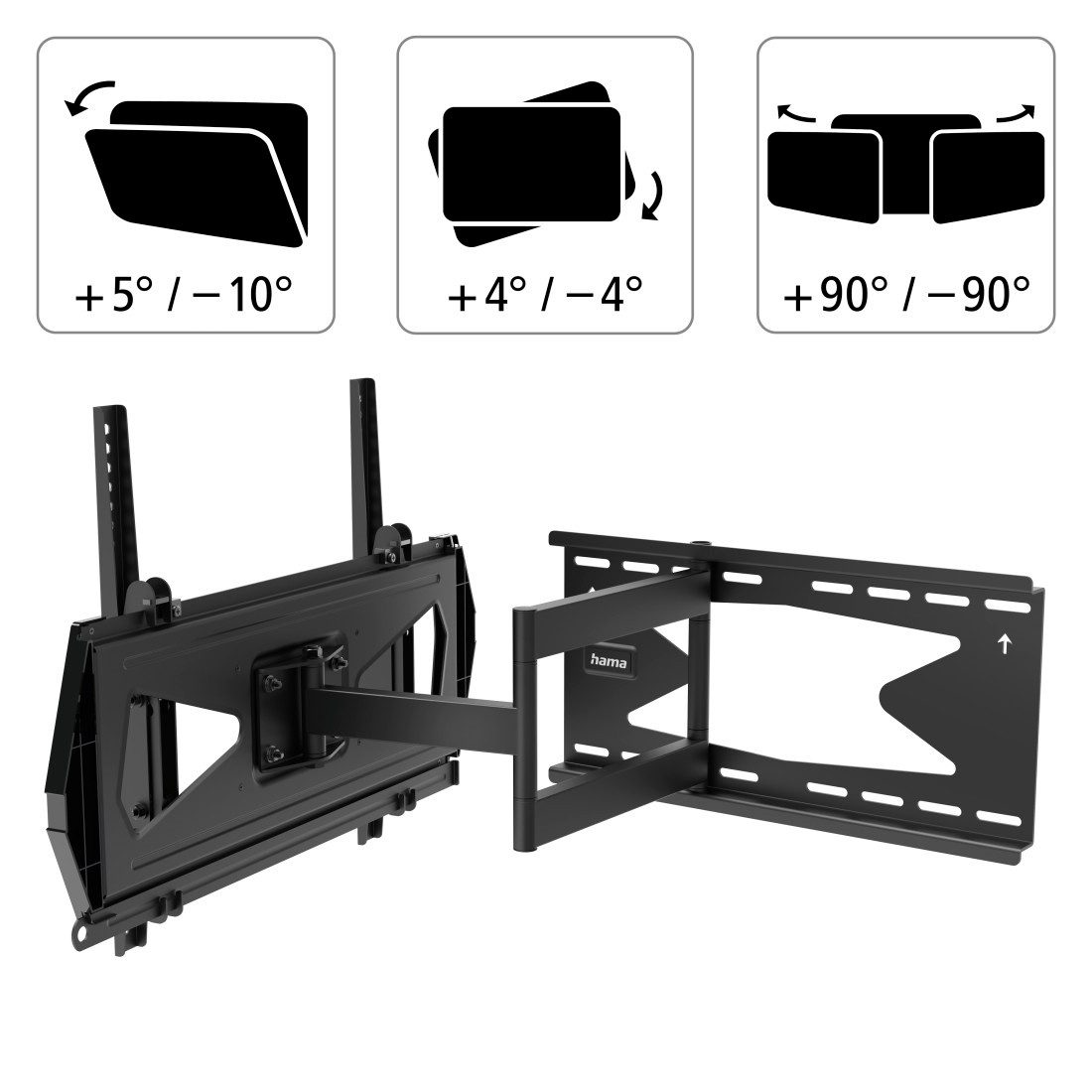 Hama Tv-wandhouder Wandbeugel (draaibaar, kantelbaar, 32"- 65", VESA 400x400)