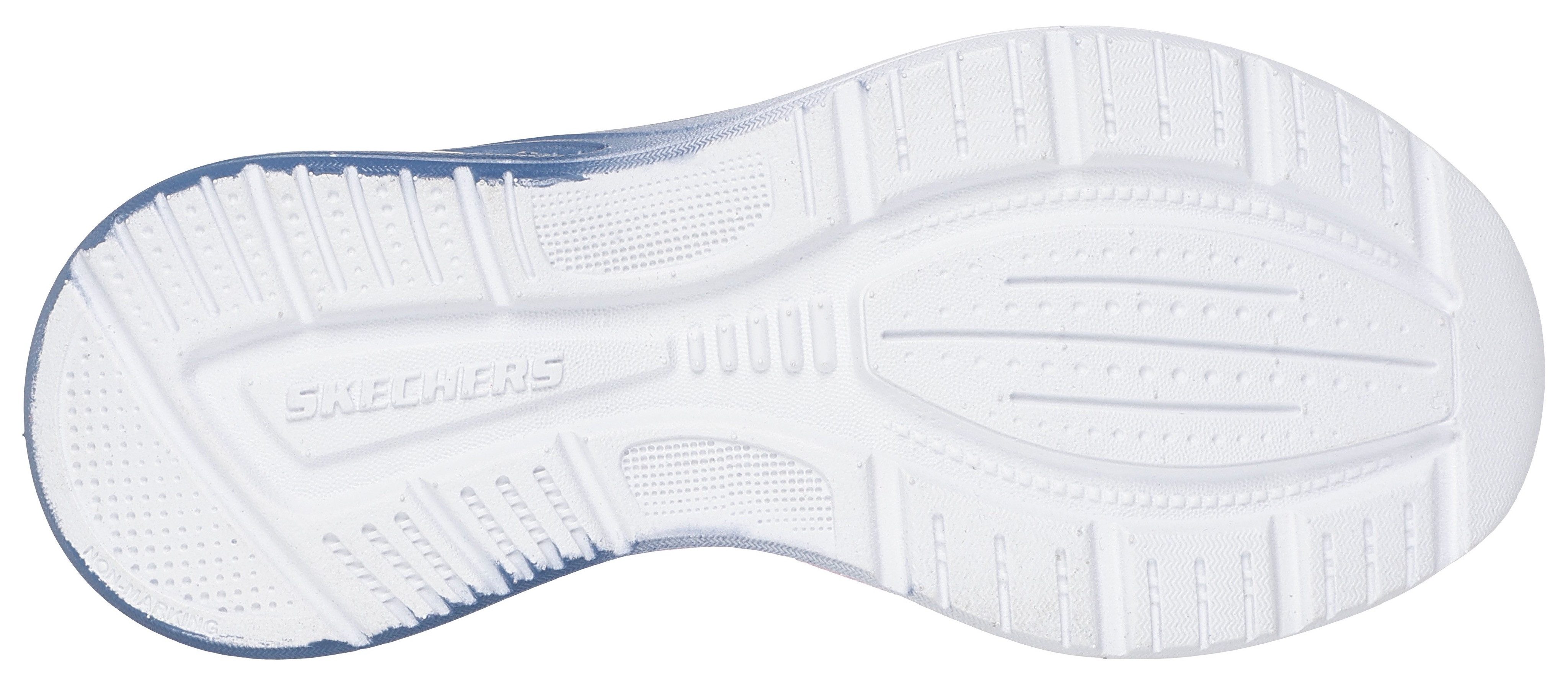 Skechers Sneakers MICROSPEC MAX ADVANCE , slip-on sneakers, klittenbandsluiting, s-logo, maat sjabloon om te downloaden
