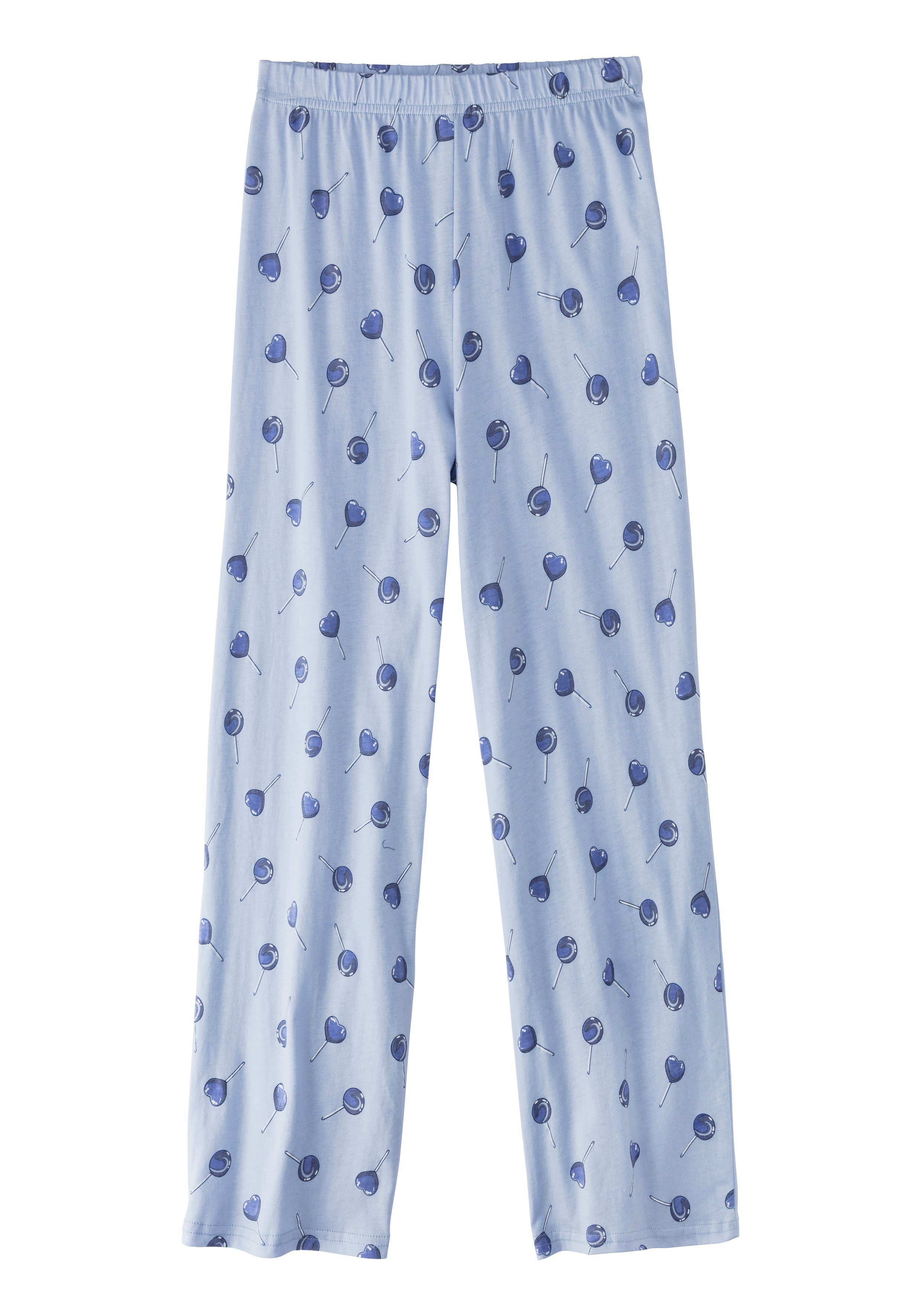 Buffalo Pyjama broek in ruime vorm bedrukt met lolly’s (set, 2-delig, 1 stuk)