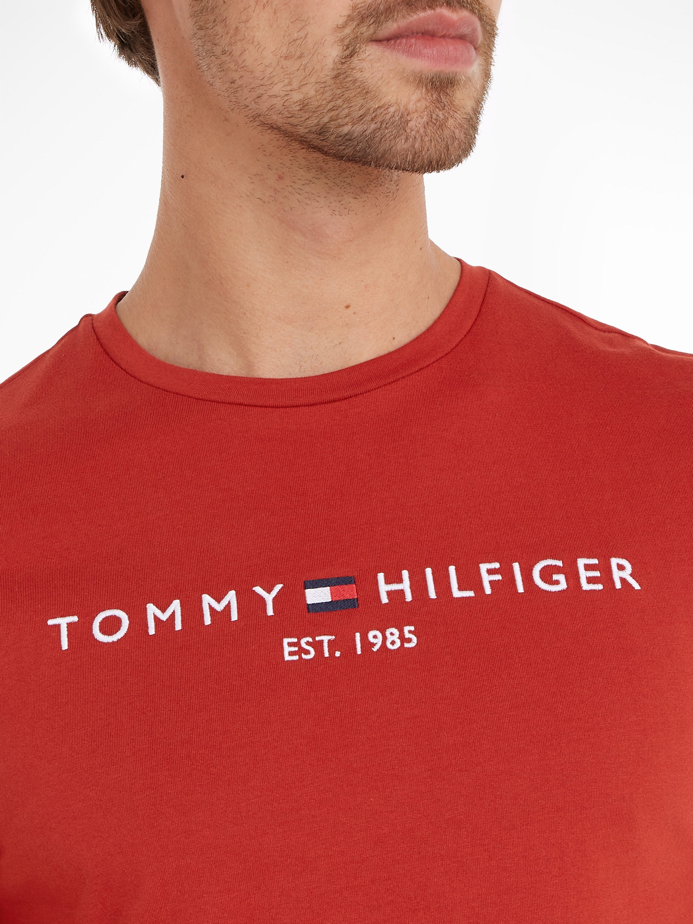 Tommy Hilfiger T-shirt Tommy Logo Tee van duurzaam katoen
