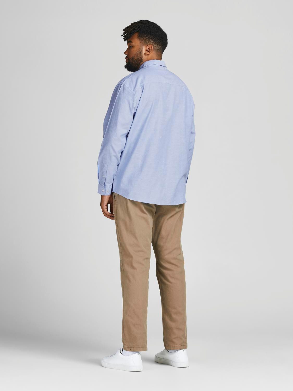 Jack & Jones PlusSize Overhemd met lange mouwen OXFORD SHIRT