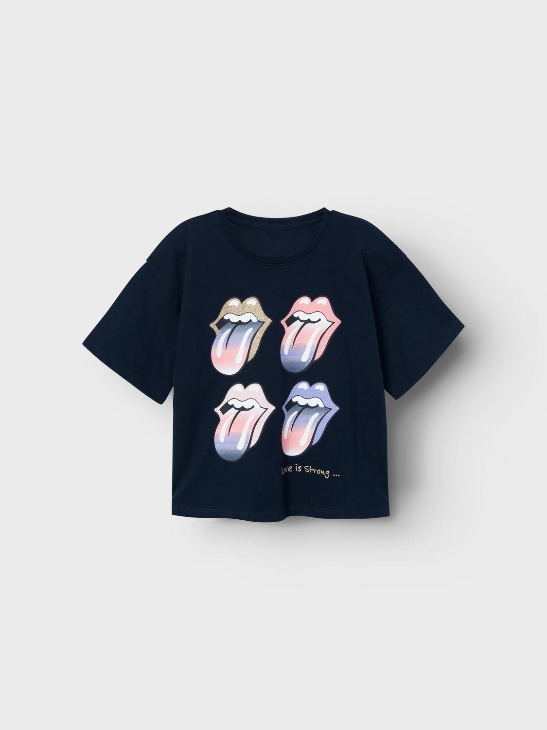 Name It T-shirt NKFNARINA ROLLINGSTONES SS TOP NOOS UNV