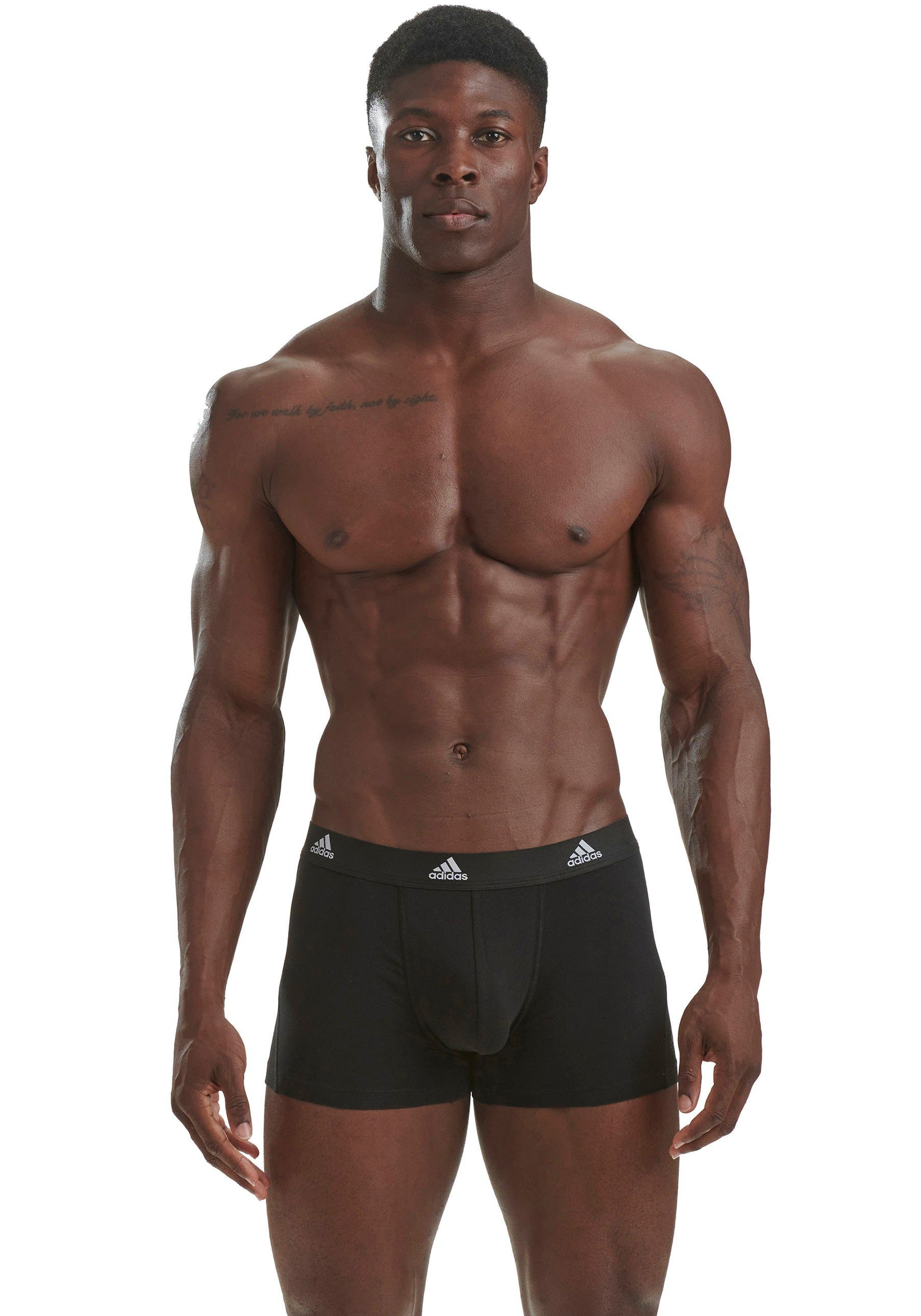 adidas Sportswear Boxershort "Active Flex Cotton" met zachte naadverwerking en tonale logo (3 stuks)