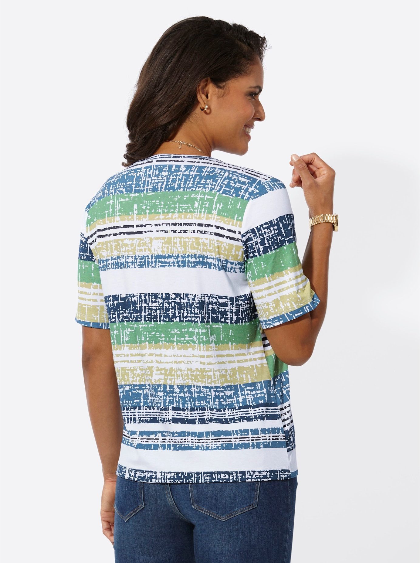 Casual Looks Shirt met korte mouwen Shirt met ronde hals (1-delig)