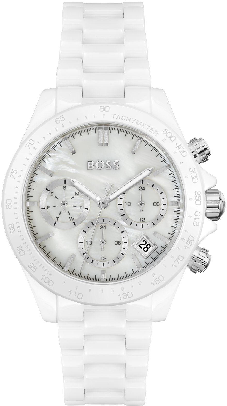 Boss Multifunctioneel horloge NOVIA CERAMIC Quartz horloge, dameshorloge, herenhorloge armbanduhr, keramische band