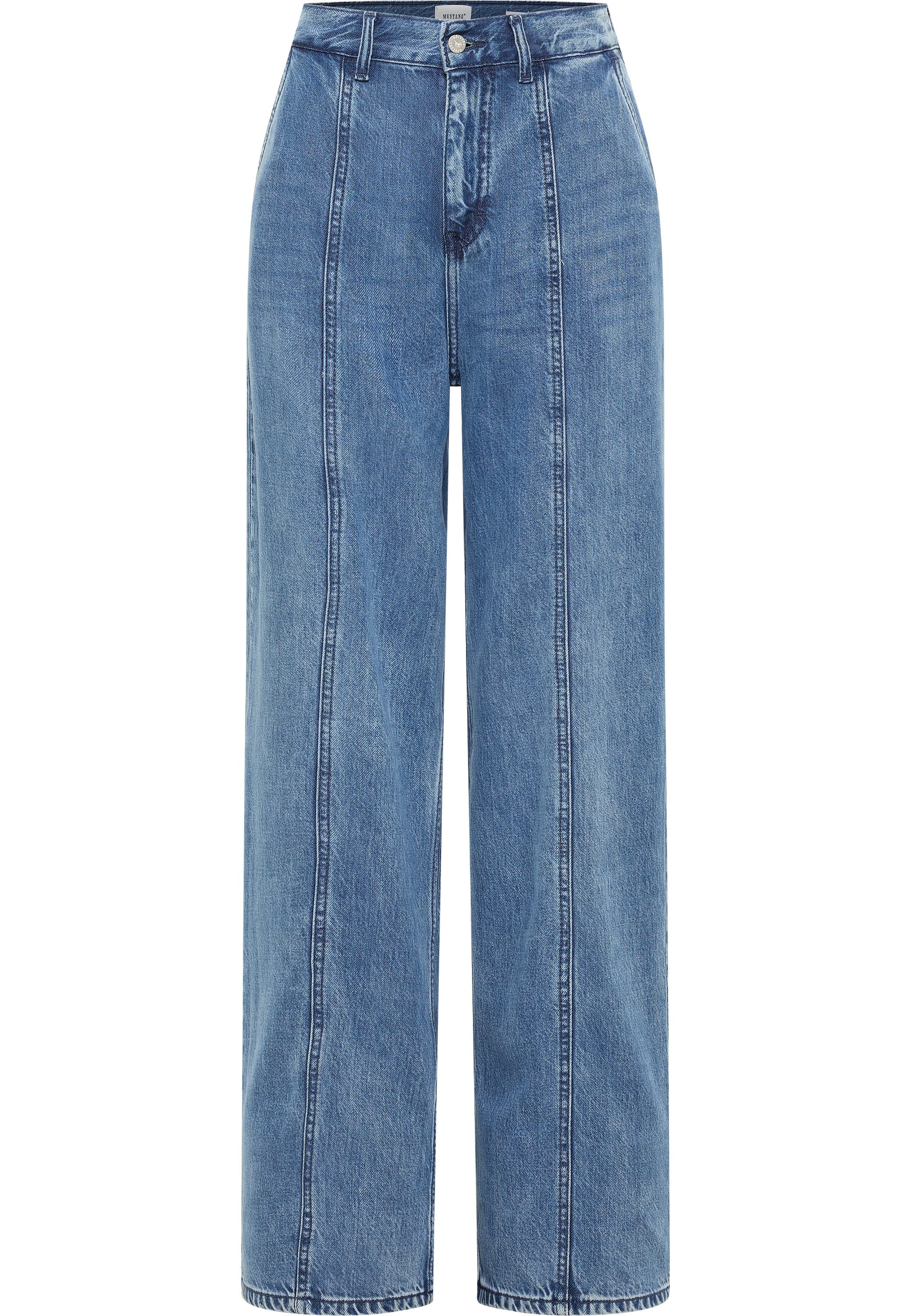 MUSTANG Five-pocketsbroek Dames stijl Luise breed