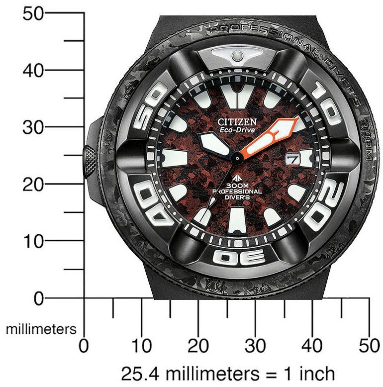Citizen Duikhorloge Godzilla-Promaster Professional Diver 300 Horloge, herenhorloge, limited edition, solar, tot 30 bar waterdicht