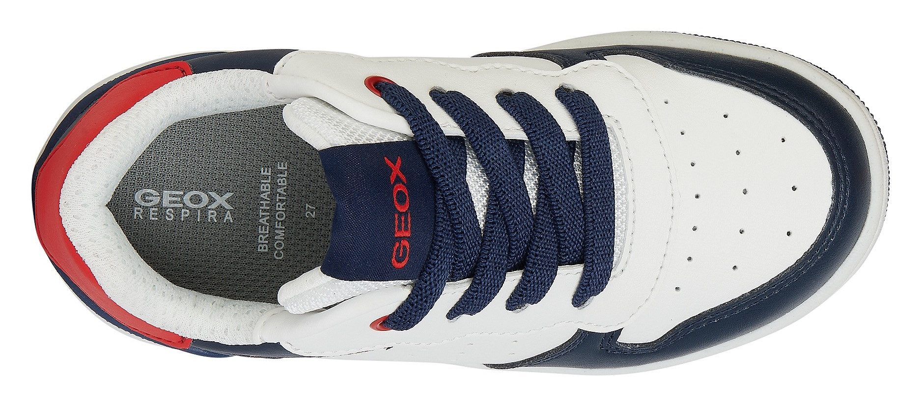 Geox Sneakers J WASHIBA BOY , retro sneaker, instapschoen in skater-look
