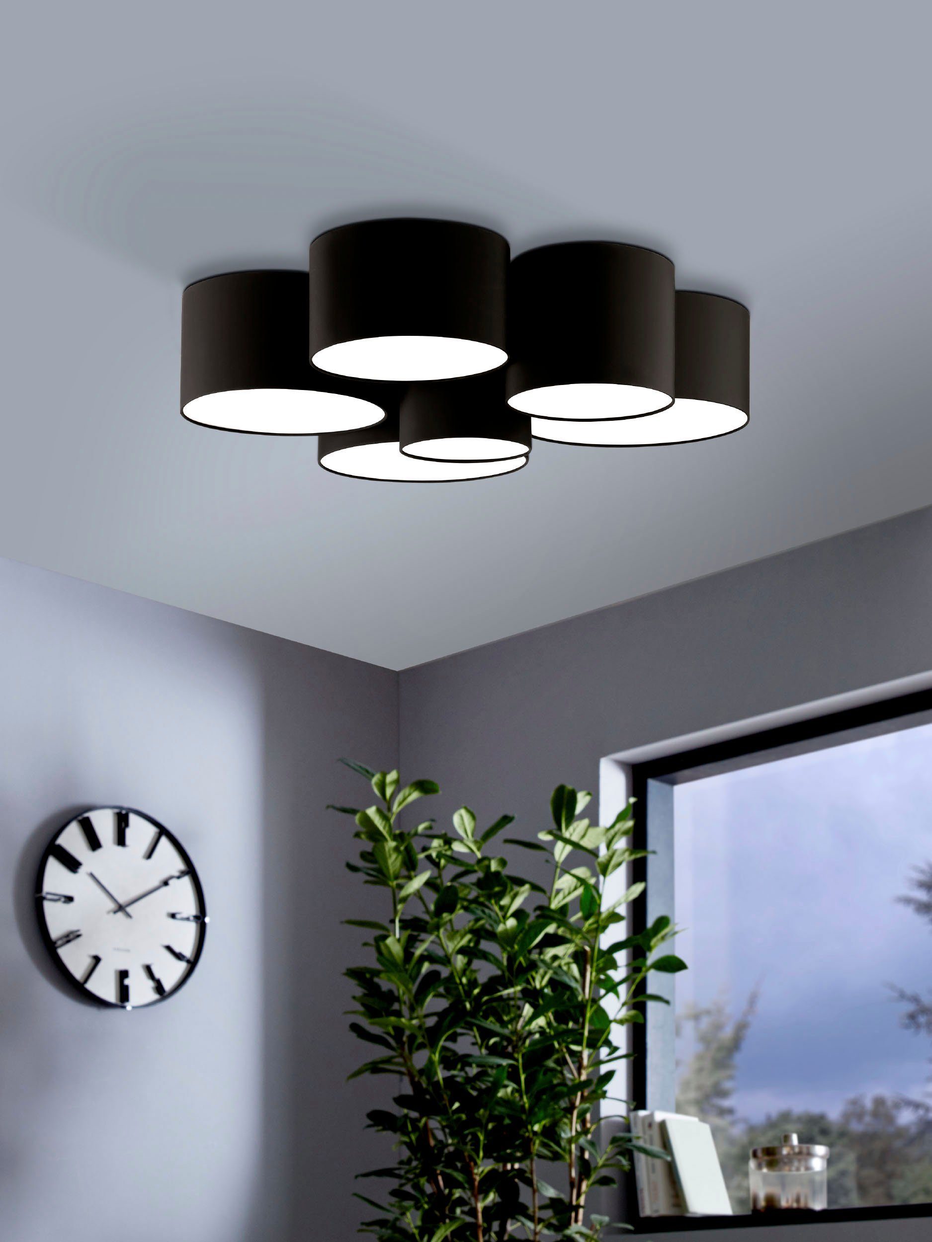 EGLO Plafondlamp PASTORE 2 Plafondlamp in wit van staal - excl. E27 - 40W (1 stuk)