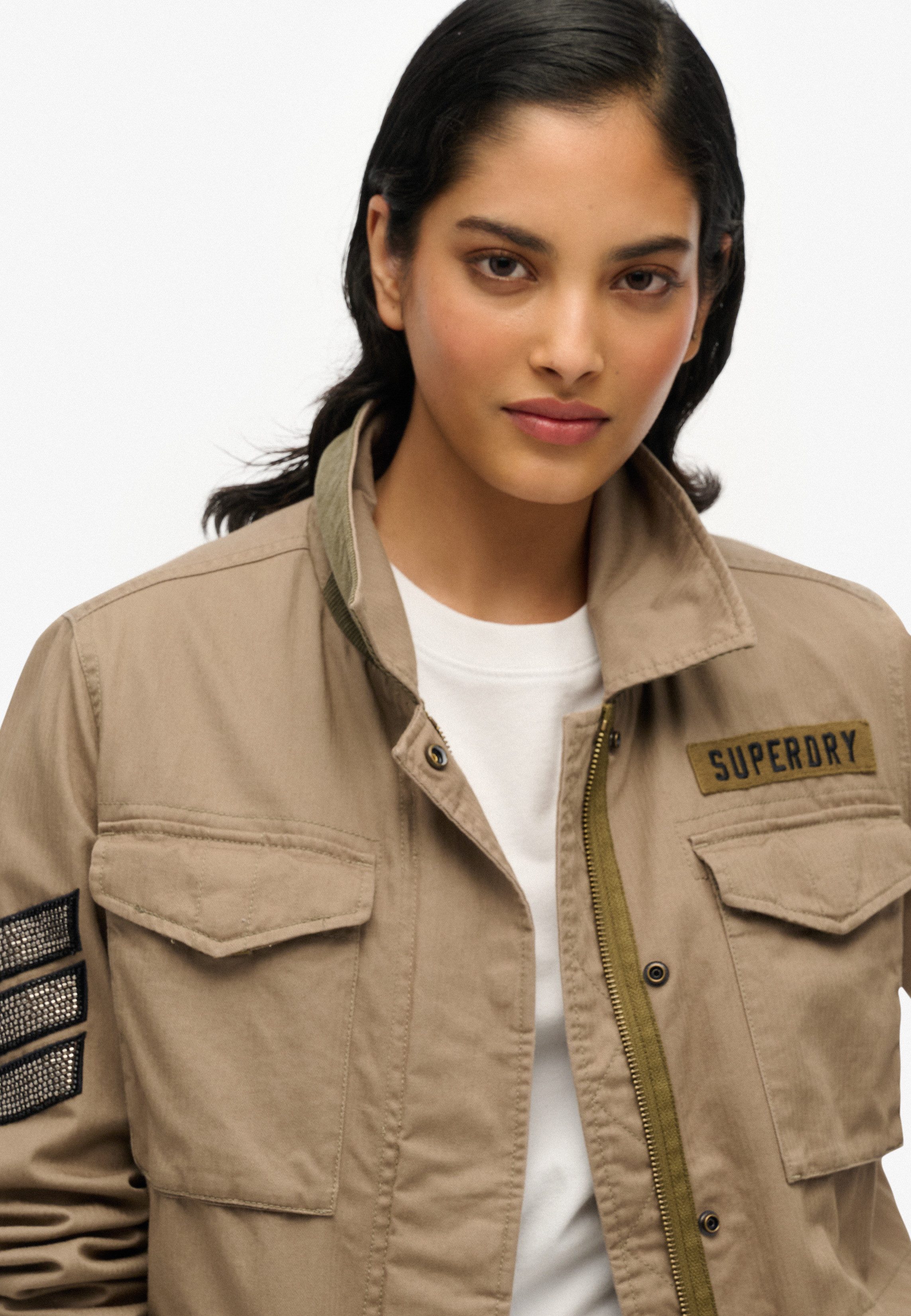 Superdry Parka EMBELLISHED M65 MILITARY JKT