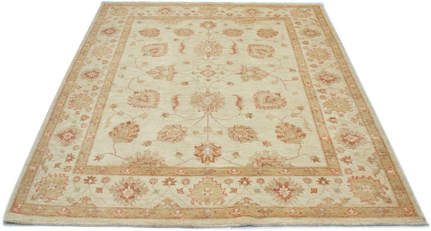 morgenland wollen kleed farahan vloerkleed met de hand geknoopt beige beige