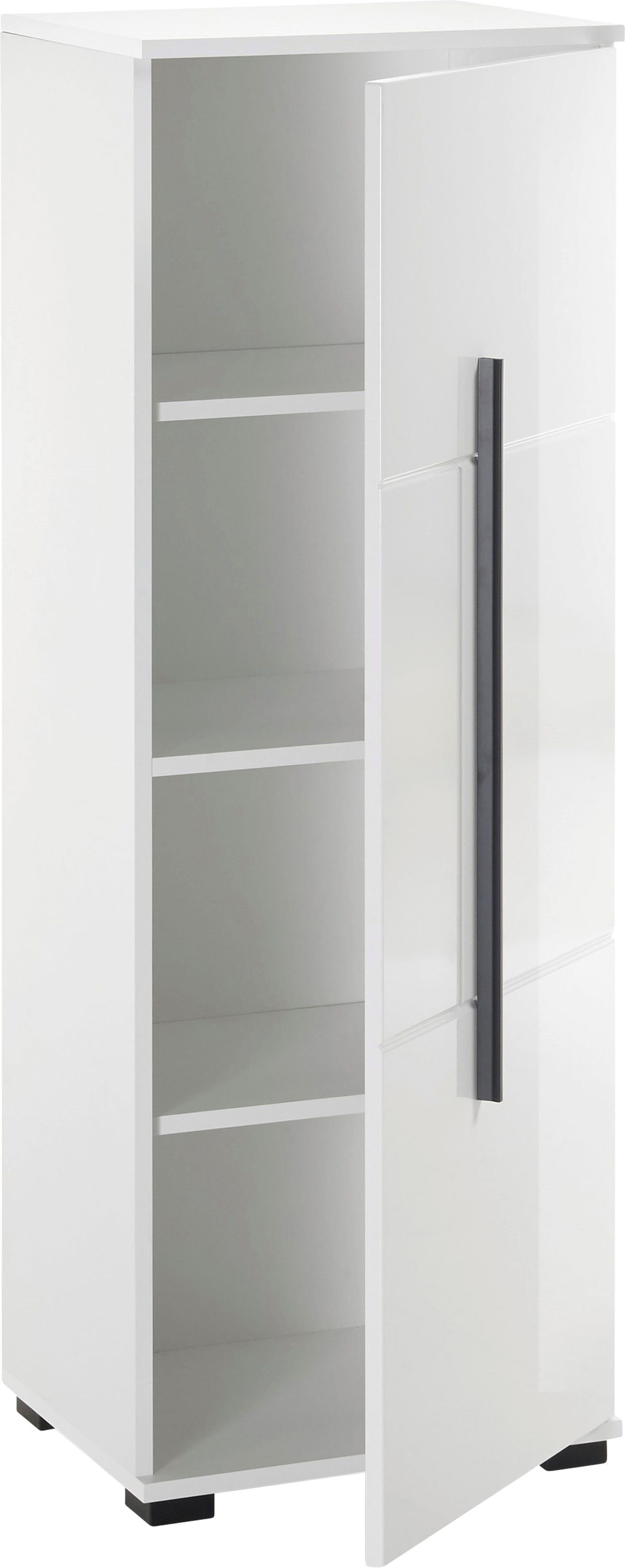 INOSIGN Halfhoge kast Cantara, Badschrank in Hochglanz Weiß, Schrank im modernen Design