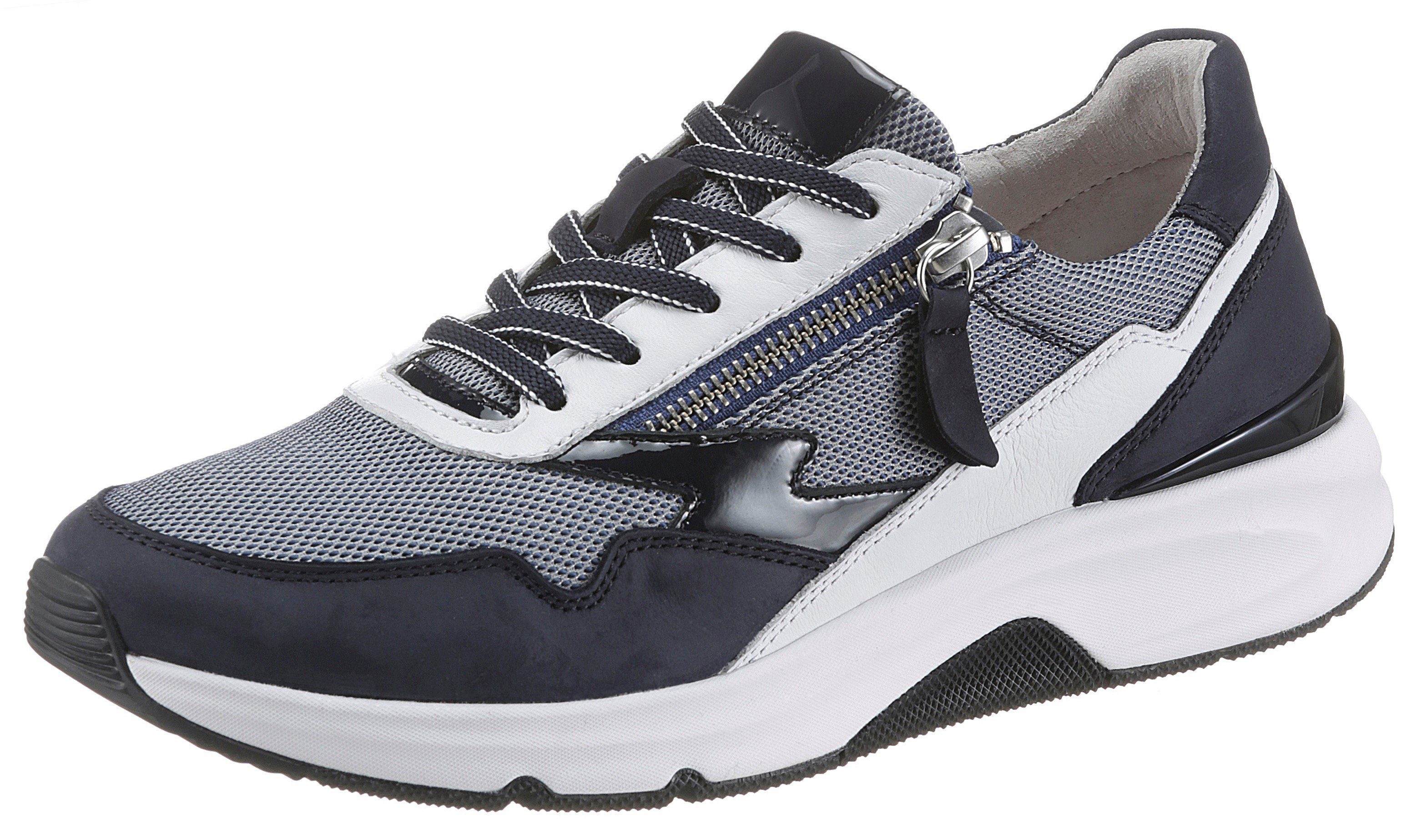 Gabor Rollingsoft Sneakers met sleehak in sportieve materialenmix