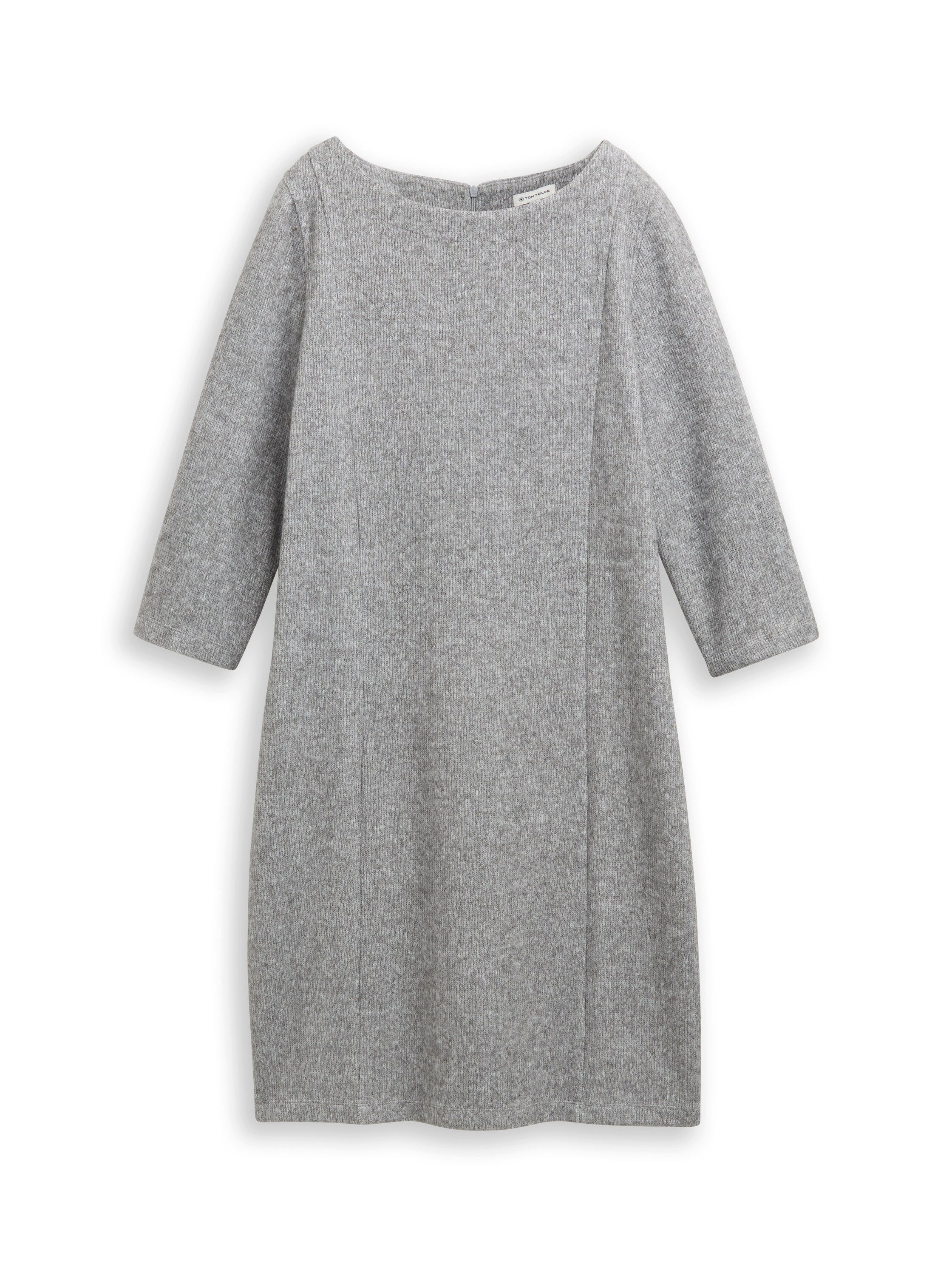 Tom Tailor Gebreide jurk 3/4-mouw, midi-lengte