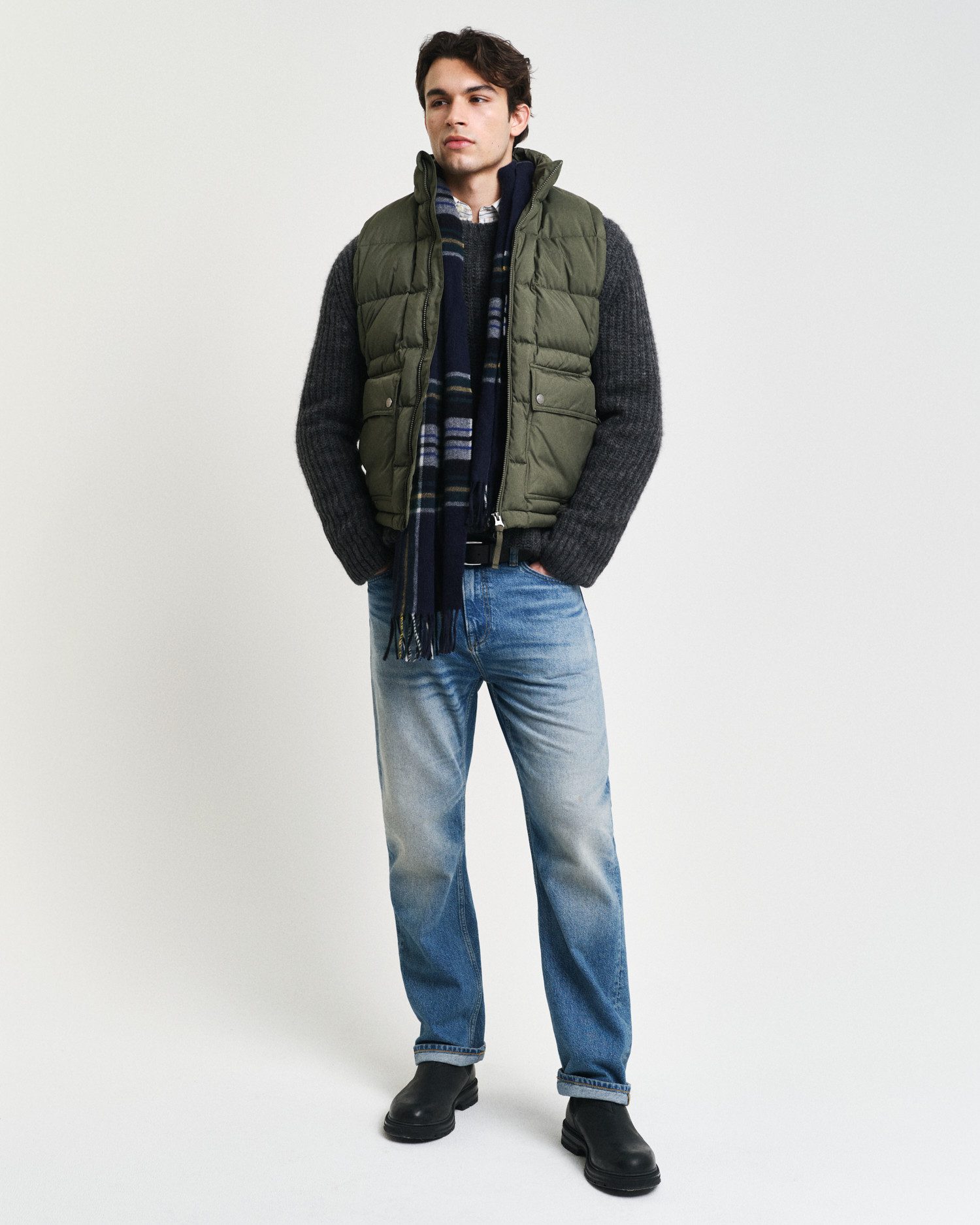 Gant Bodywarmer MID DOWN VEST met modieuze stiksels