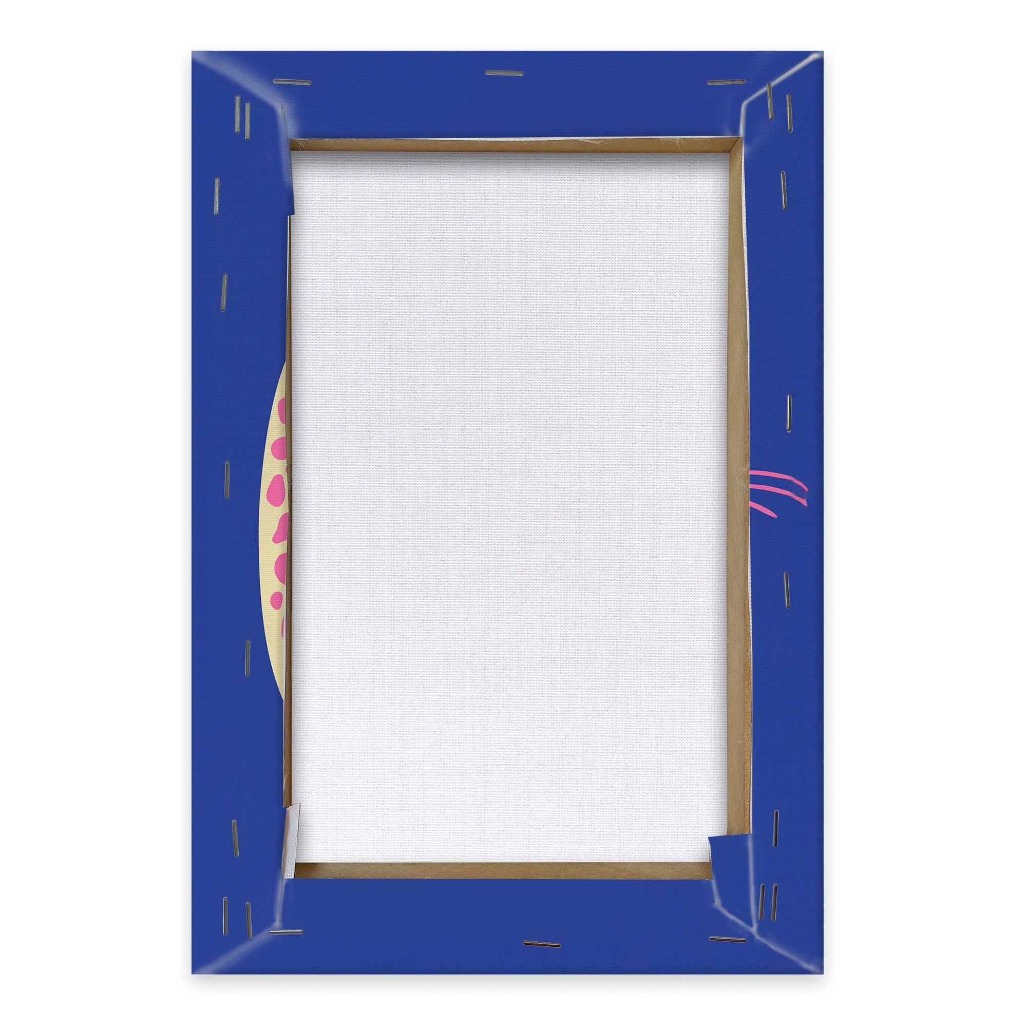 Reinders! Artprint op linnen Blue Pink Cat