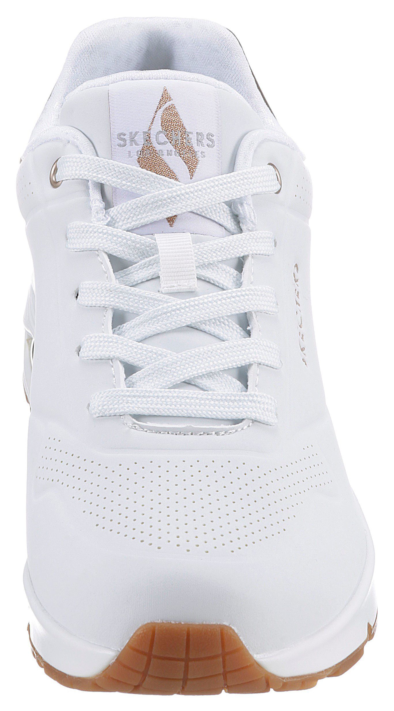 Skechers Sneakers UNO GOLDEN AIR Vrijetijdsschoen, lage schoen, veterschoen met metallic inzet