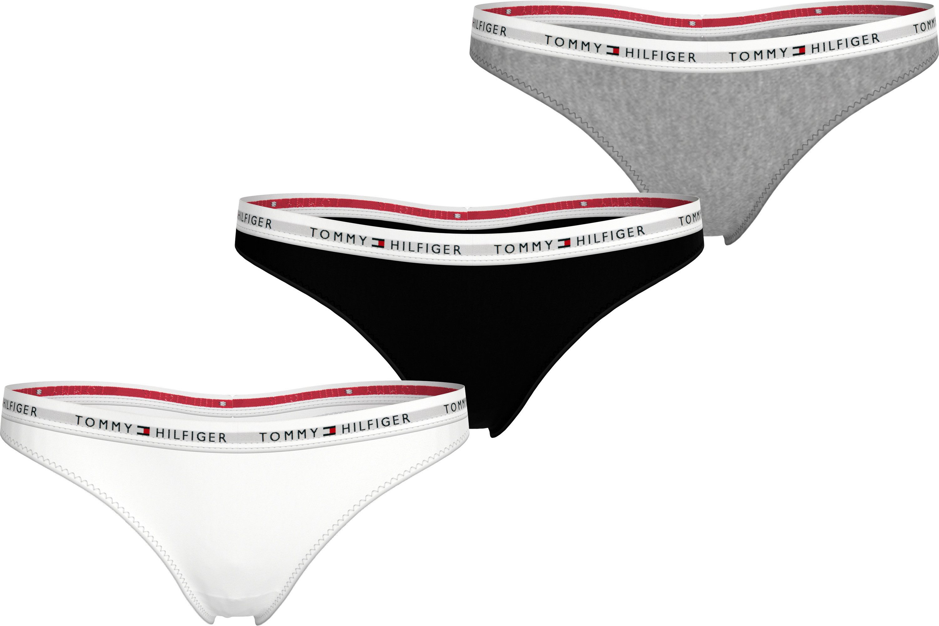 Tommy Hilfiger Underwear String met een logo-opschrift (3 stuks)