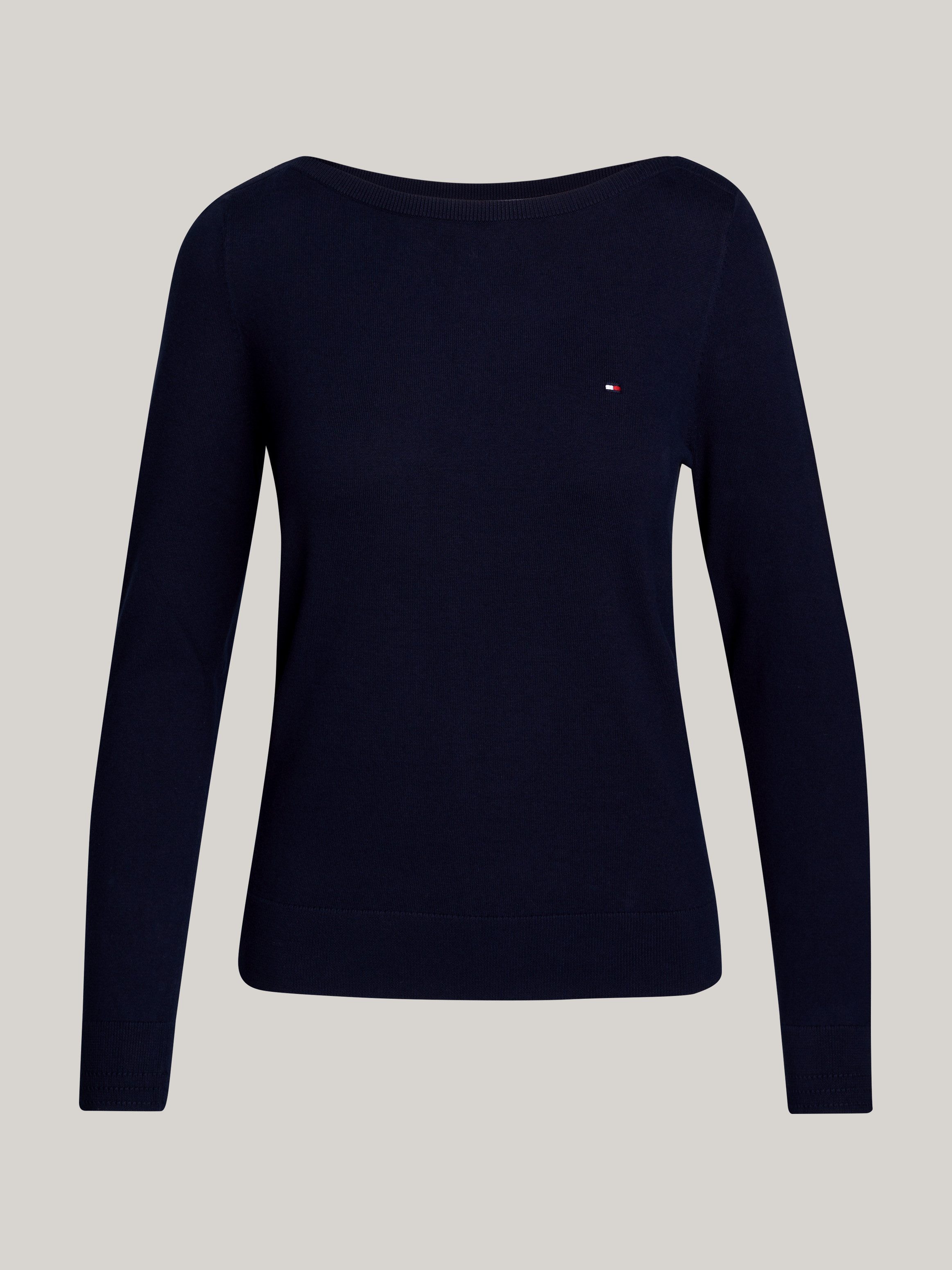 Tommy Hilfiger Gebreide trui CO JERSEY STITCH V-NK SWEATER