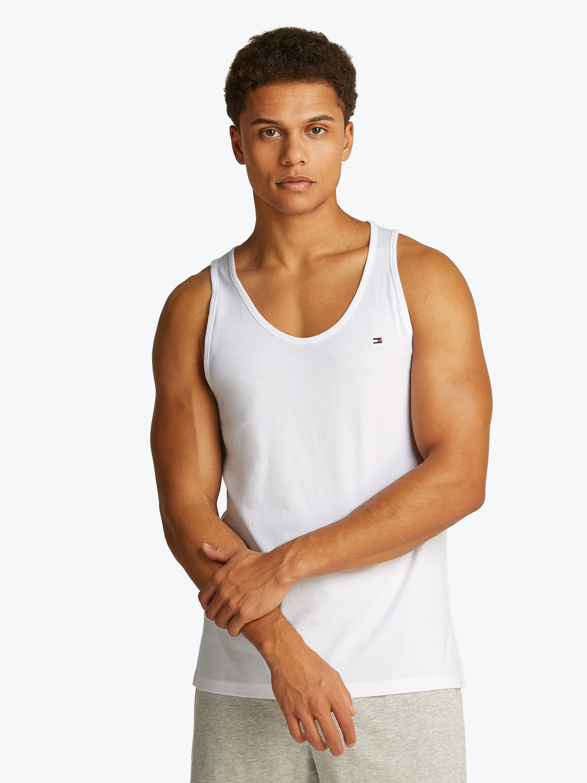 Tommy Hilfiger Underwear Tanktop 3P TANK TOP met logoborduursel (3-delig, Set van 3)