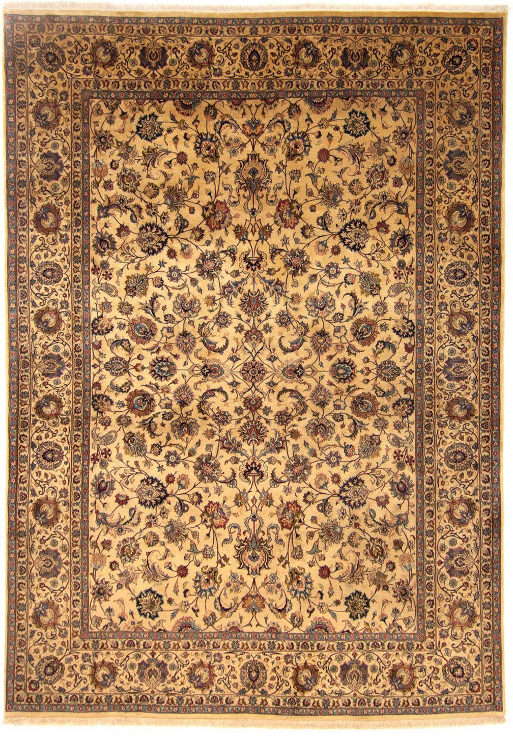 morgenland Wollen kleed Maschad geheel gedessineerd oro 342 x 255 cm Uniek exemplaar met certificaat