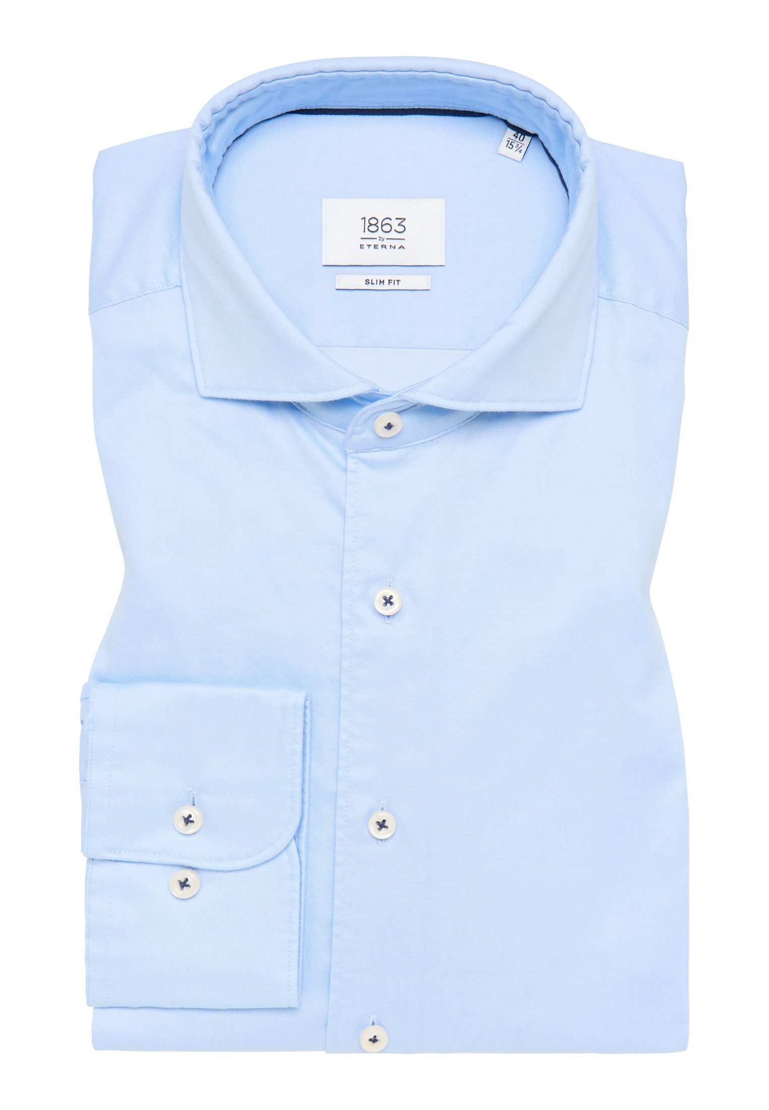 Eterna Overhemd met lange mouwen Slim fit EASY IRON (gemakkelijk te strijken)