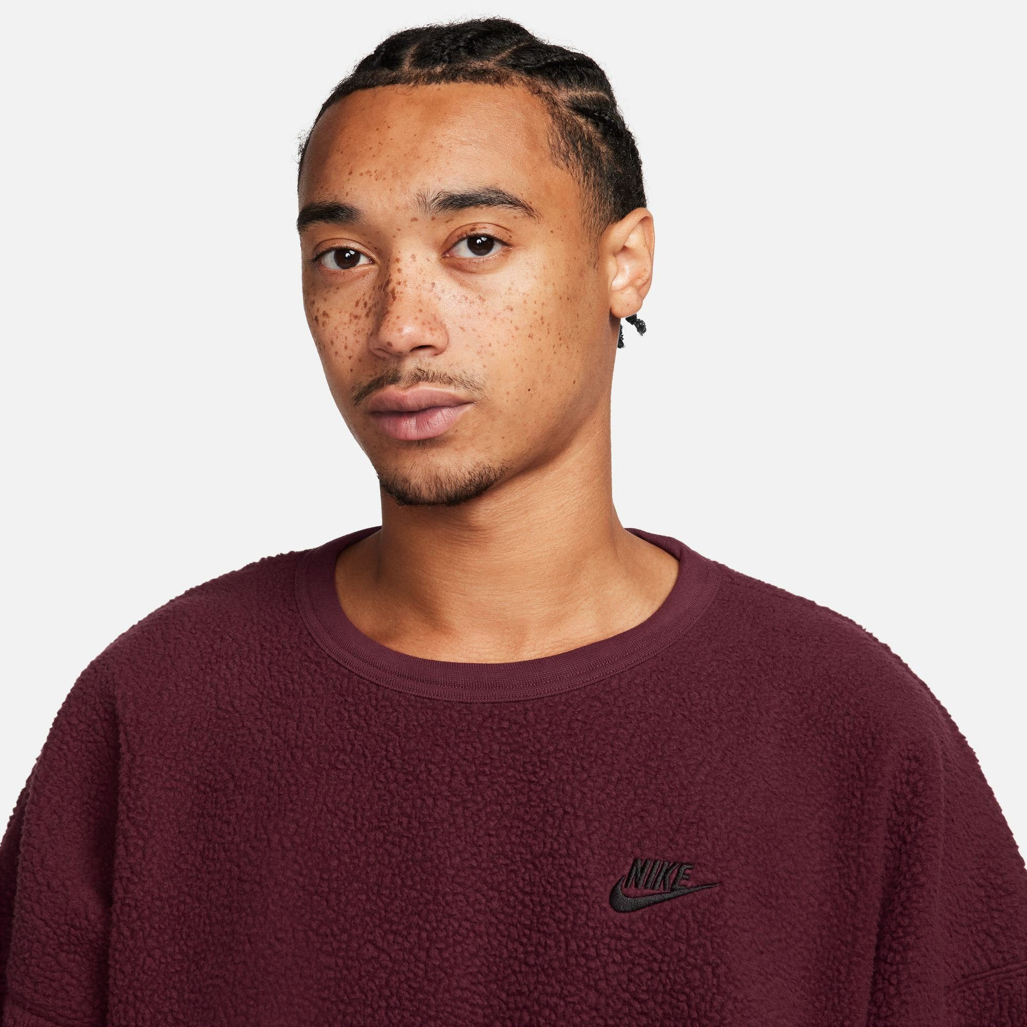 Nike Sportswear Sweatshirt CLUB FLEECE+ MEN'S SHERPA WINTERIZED CREW