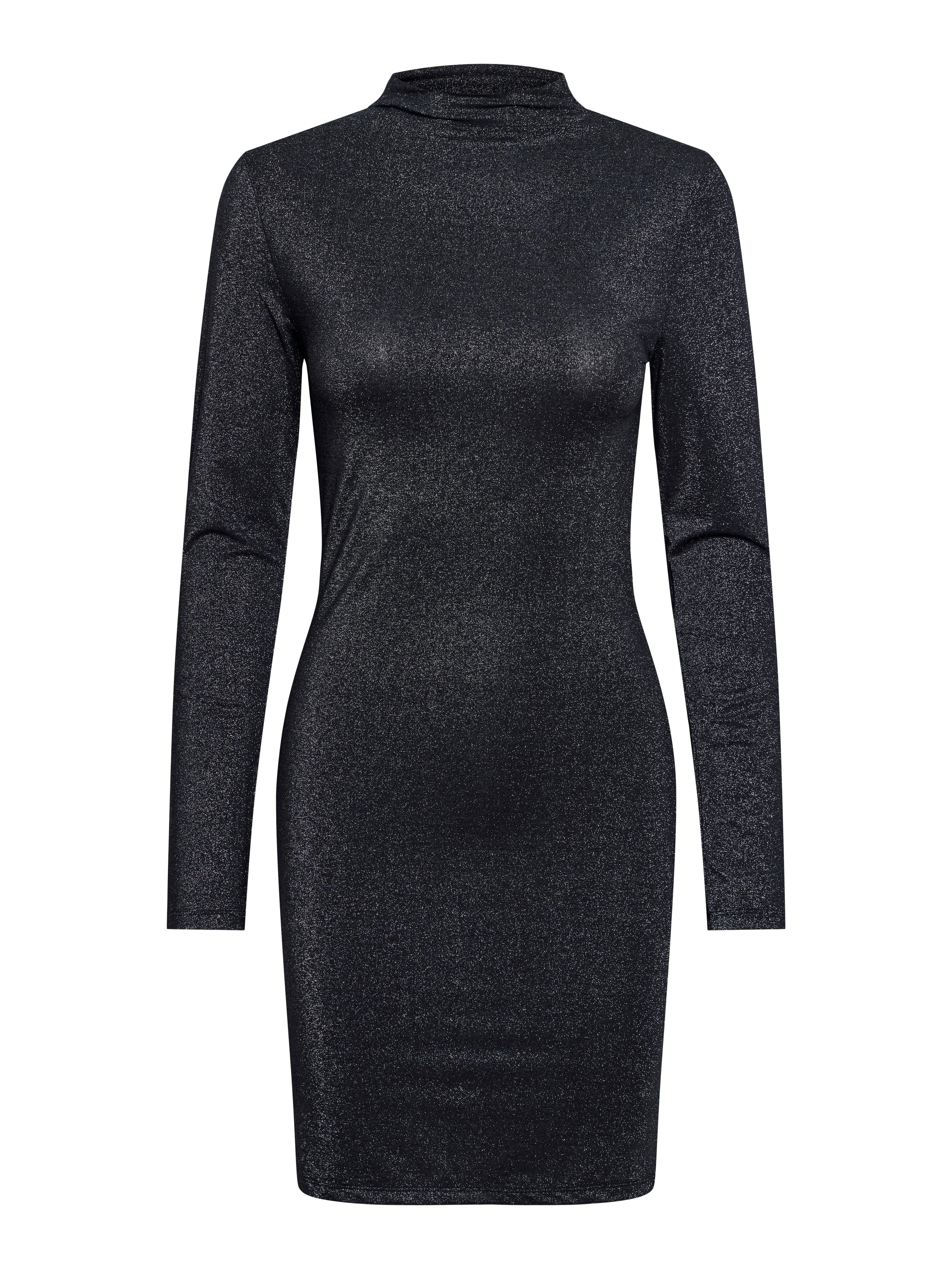 pieces Mini-jurk PCMONICA LS GLITTER DRESS NOOS Glitterstof, de perfecte outfit voor een lange partynacht