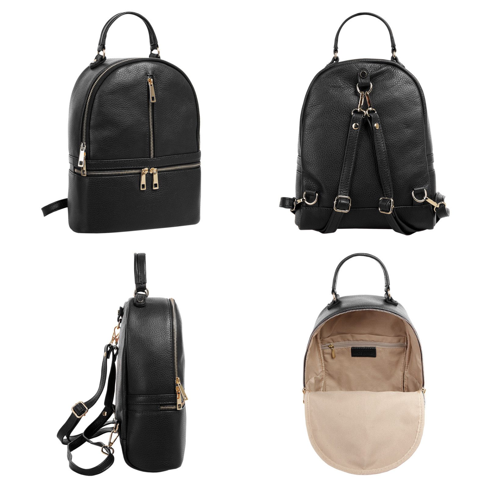 Samantha Look Rugzak echt leer, made in italy