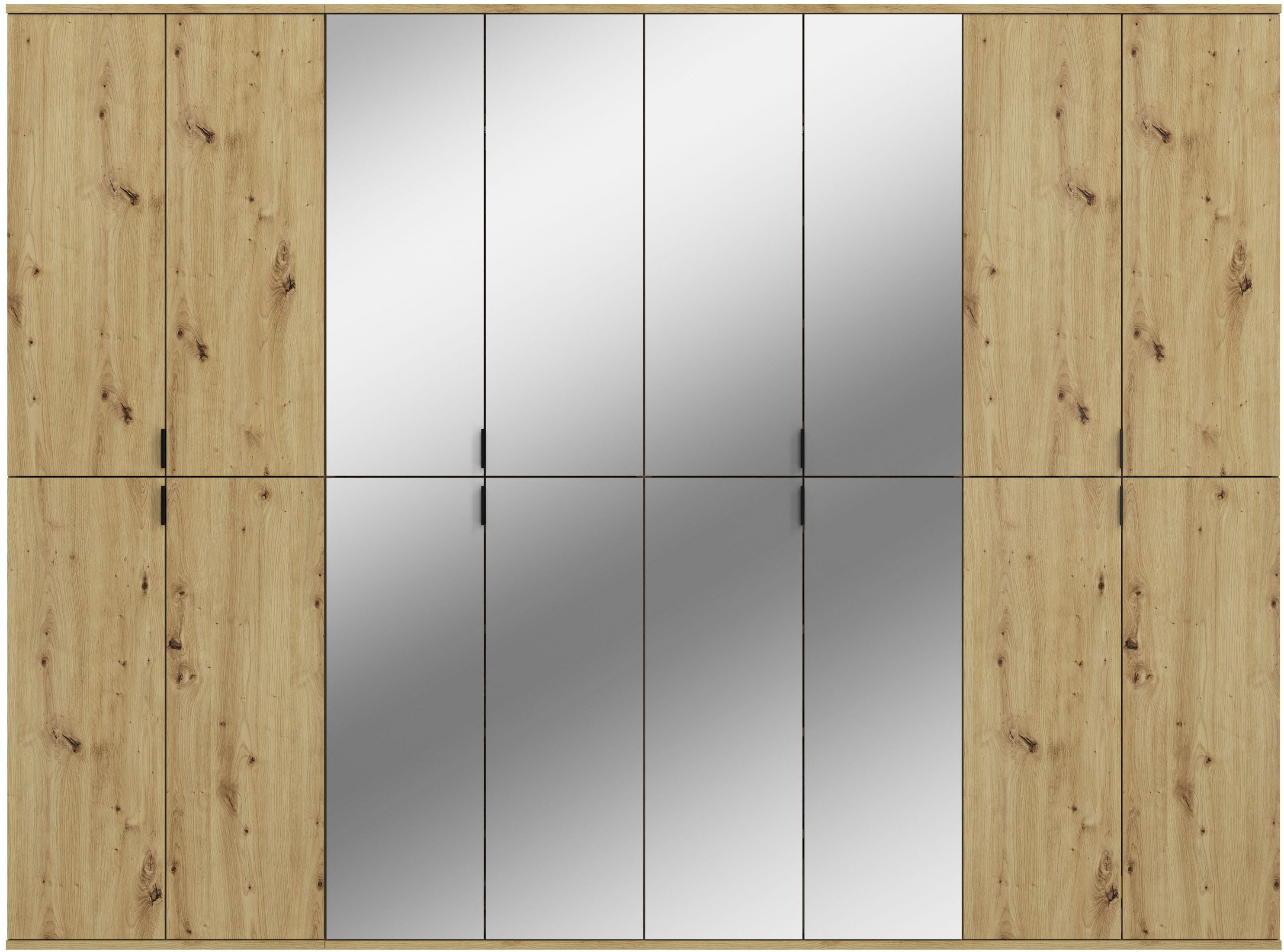 INOSIGN Halmeubelset Trondheim, Breedte 244 cm, bestaande uit 4 Kasten, 16 Deuren, 36 Vakken (set, 4-delig)