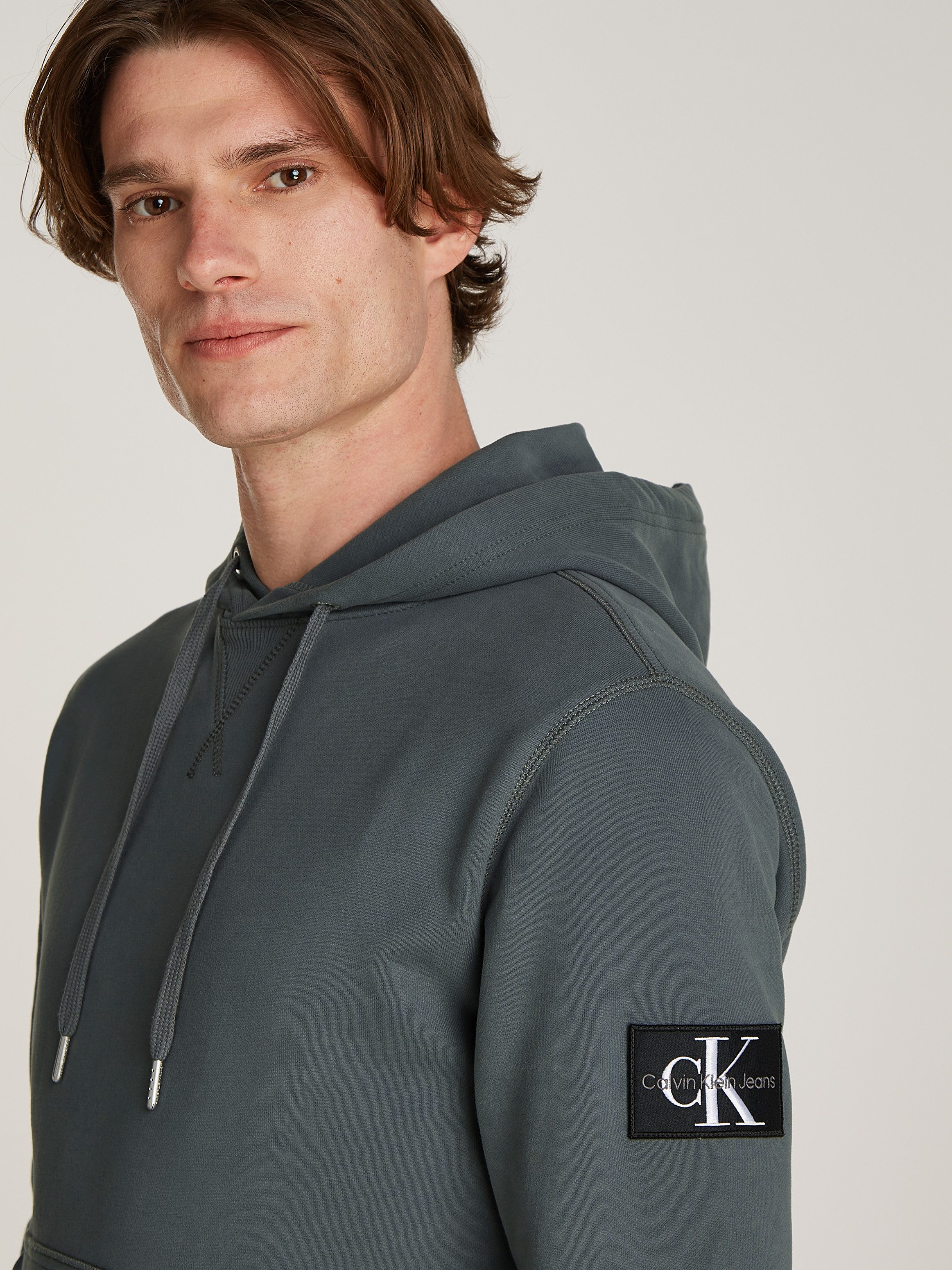 Calvin Klein Hoodie BADGE HOODIE met logopatch