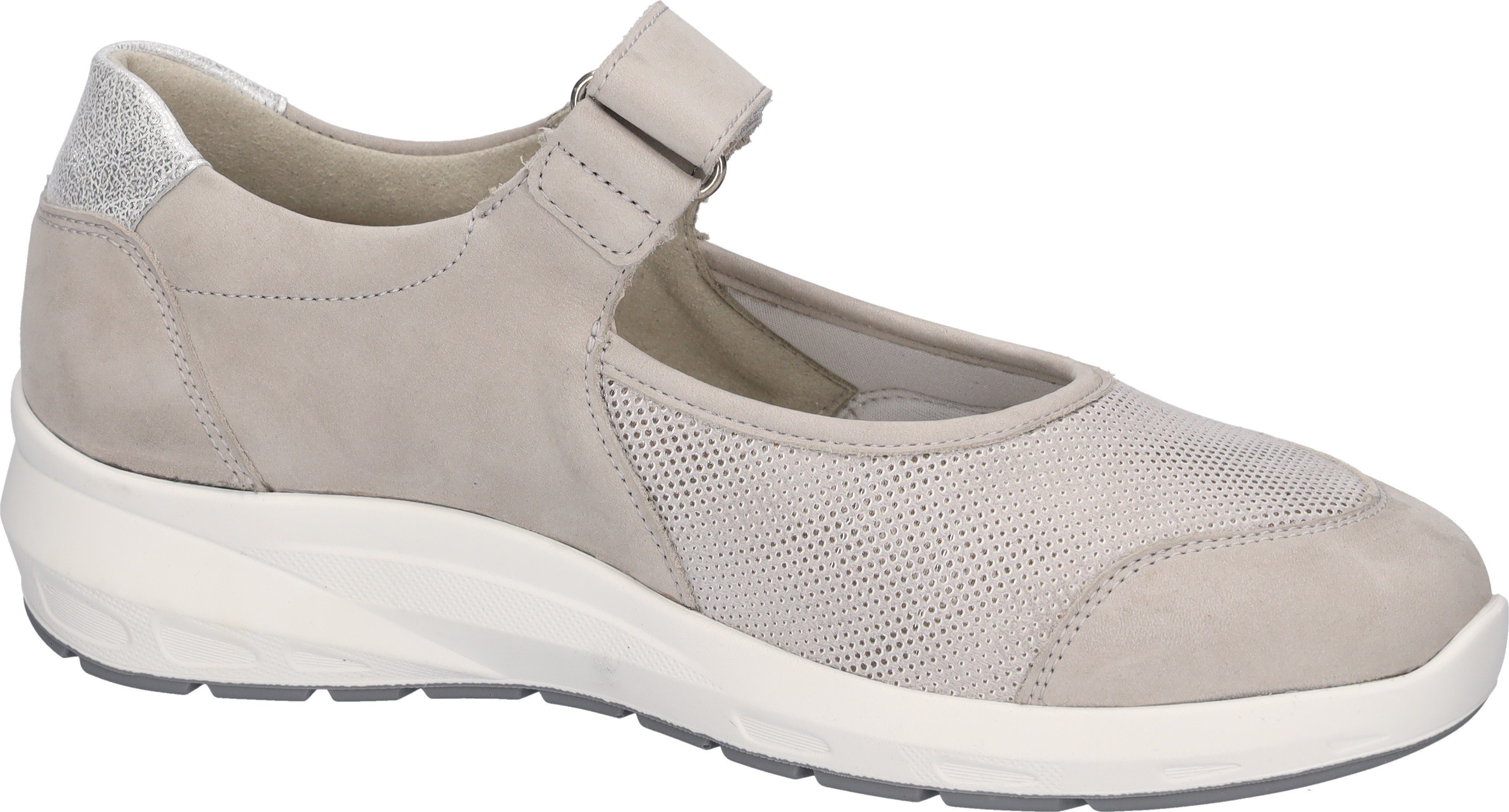 Waldläufer Klittenbandschoenen M-TONIA , riemchen-ballerina, comfort-schoen met bungeez-functie, m-breedte