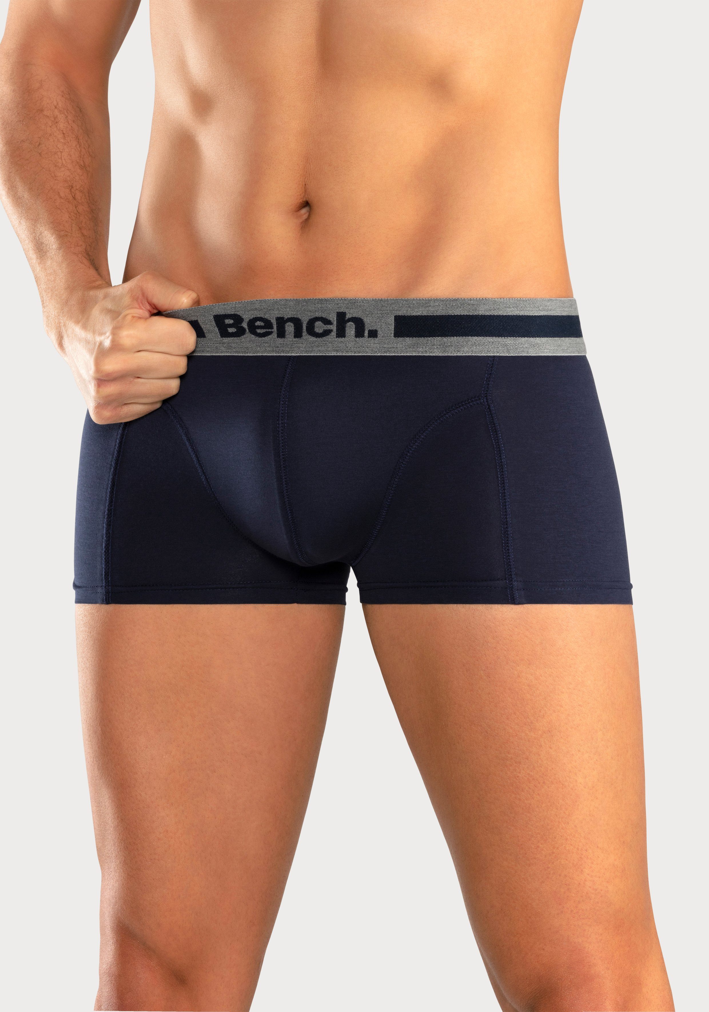 Bench. Hipster strak zittende boxershorts van katoenmix (set, 4 stuks)