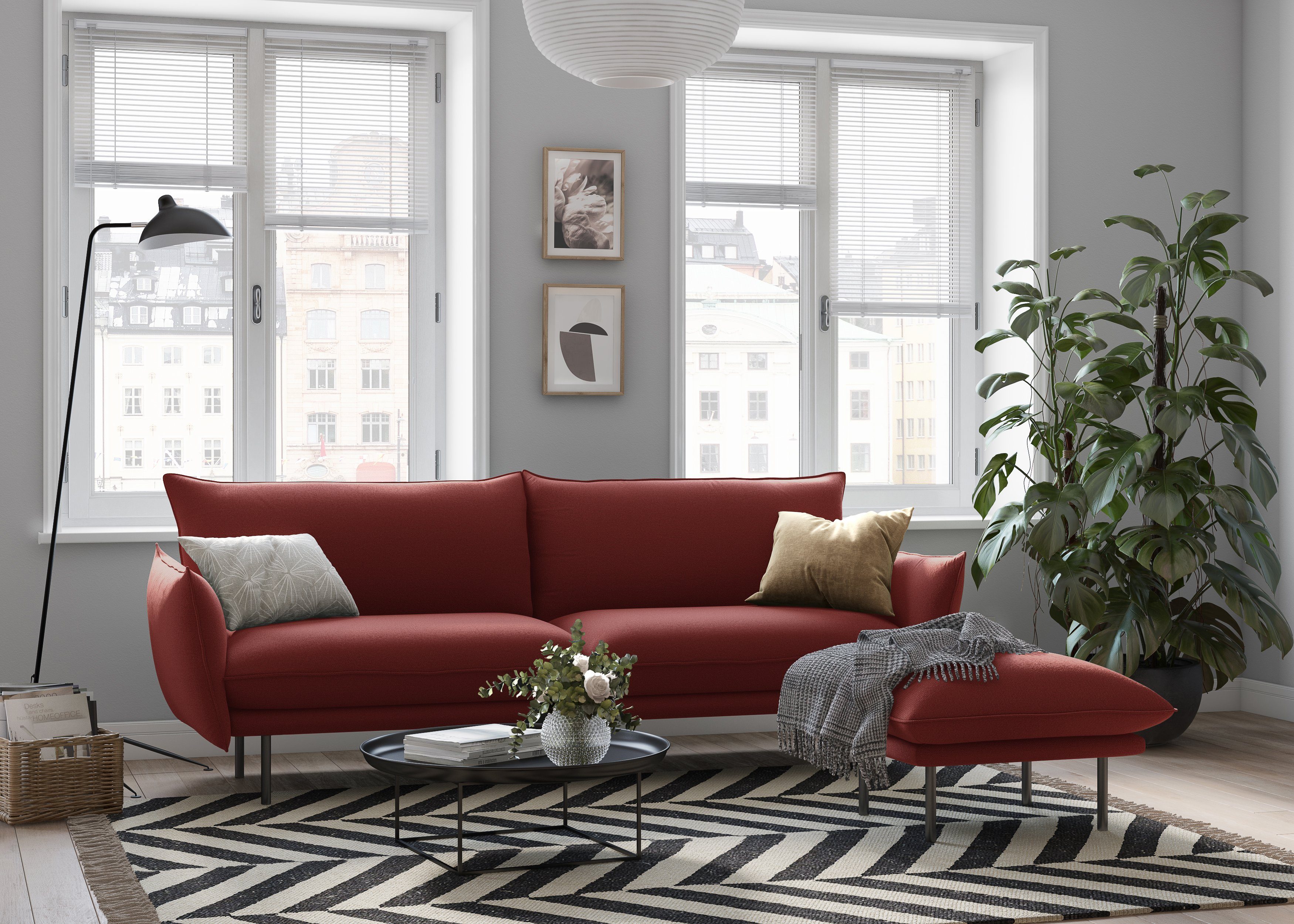 andas Hocker Stine Bijzonder design door kussen-look en opstaande naad, by Morten Georgsen