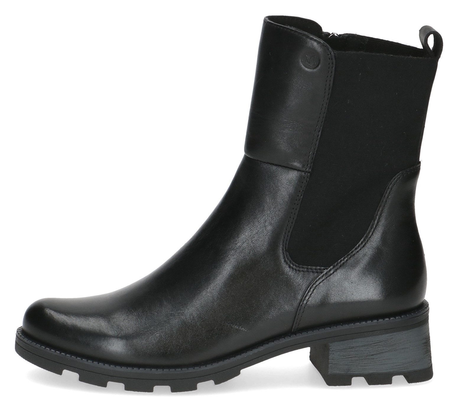 Caprice Chelsea-boots hakken, enkellaars, comfort schoen met brede stretchinzet