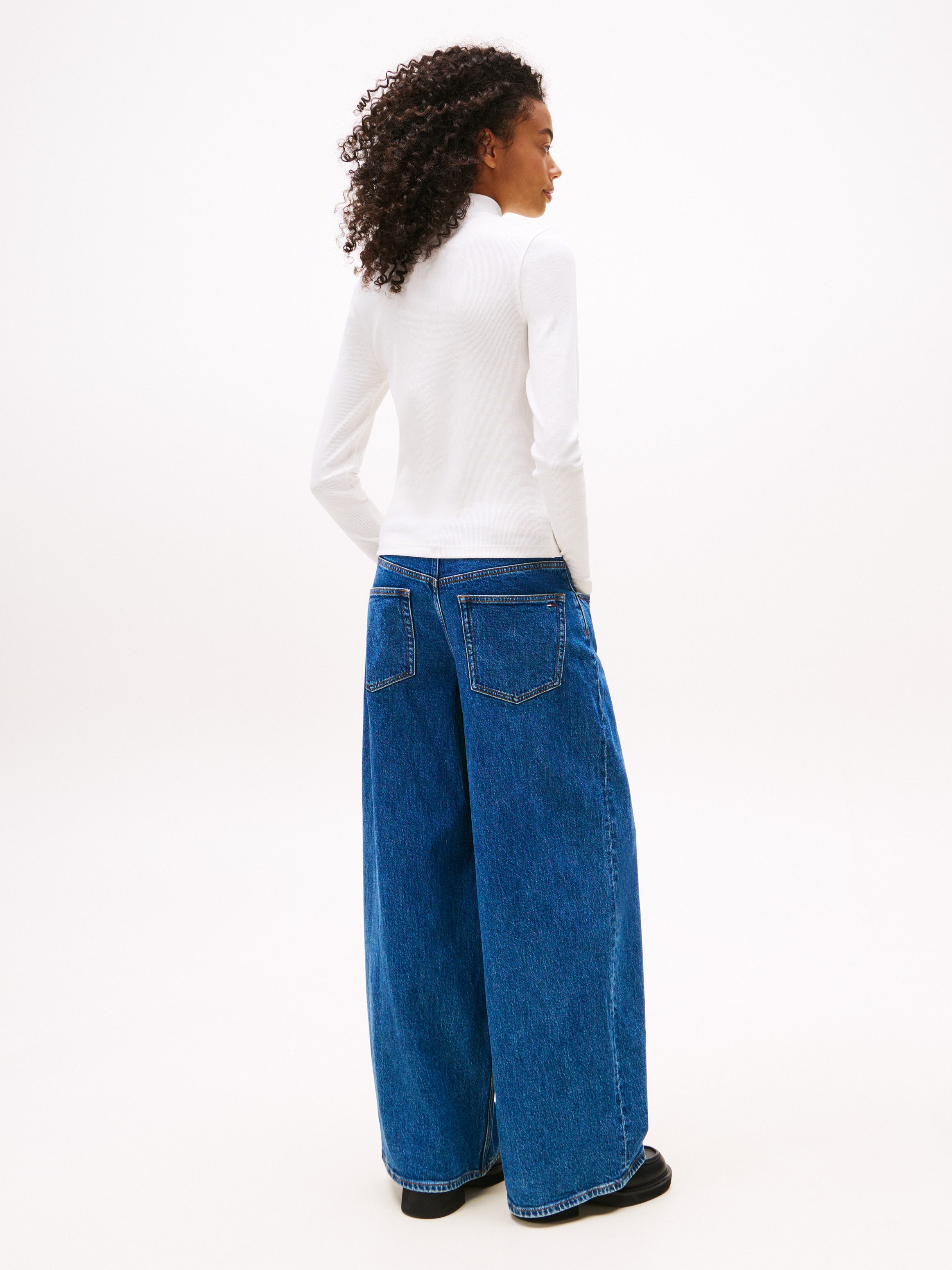 TOMMY JEANS Shirt met lange mouwen TJW ESSENTIAL MOCK NECK