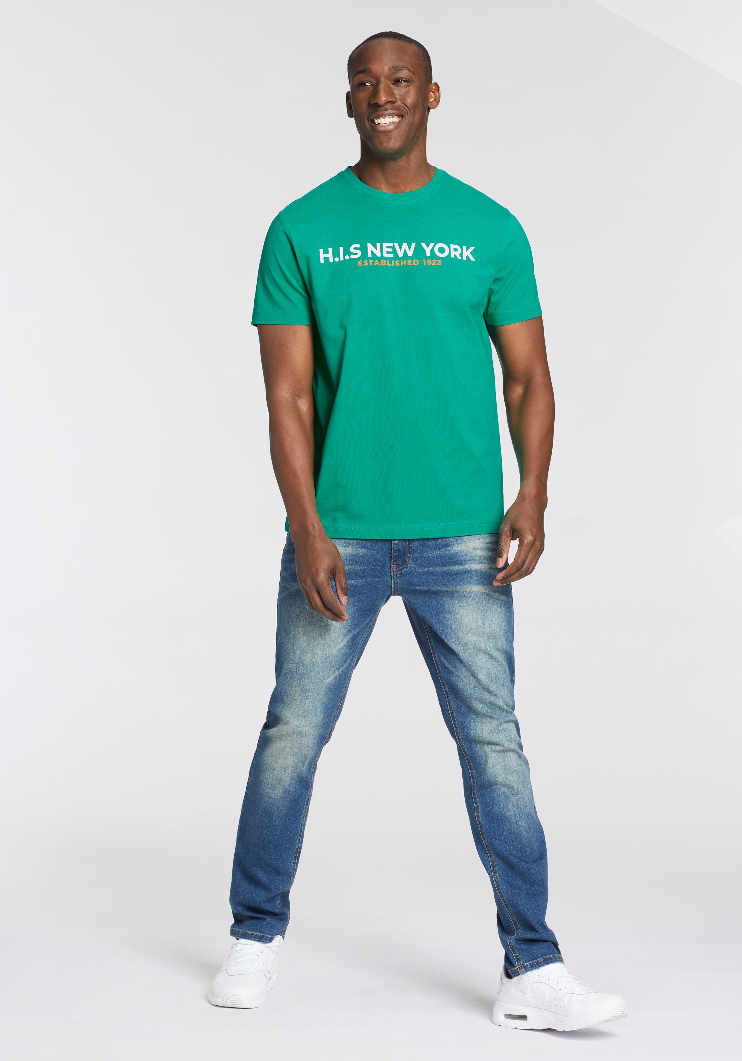 H.I.S T-shirt Met grote frontprint
