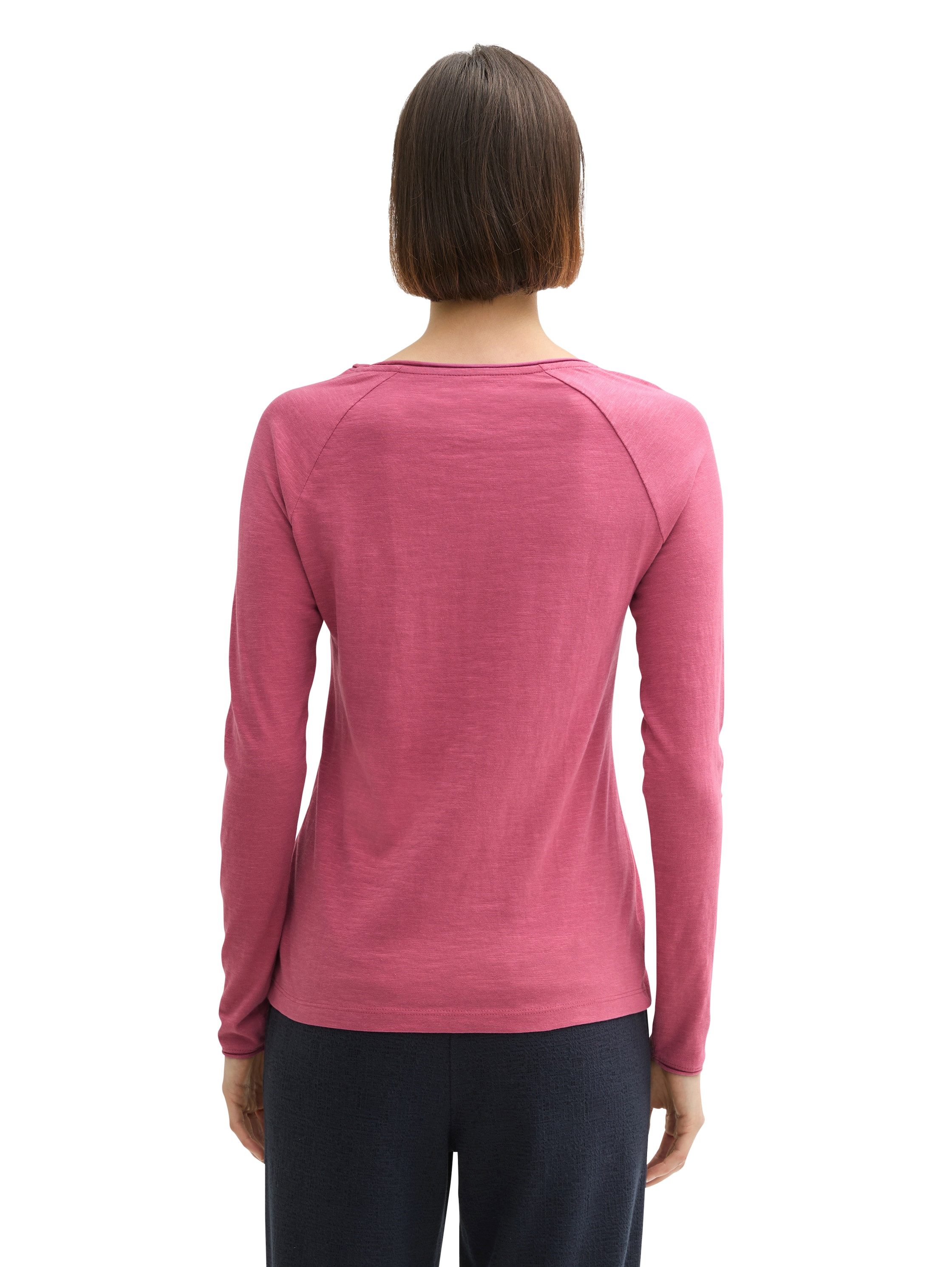 Tom Tailor Shirt met lange mouwen met boothals