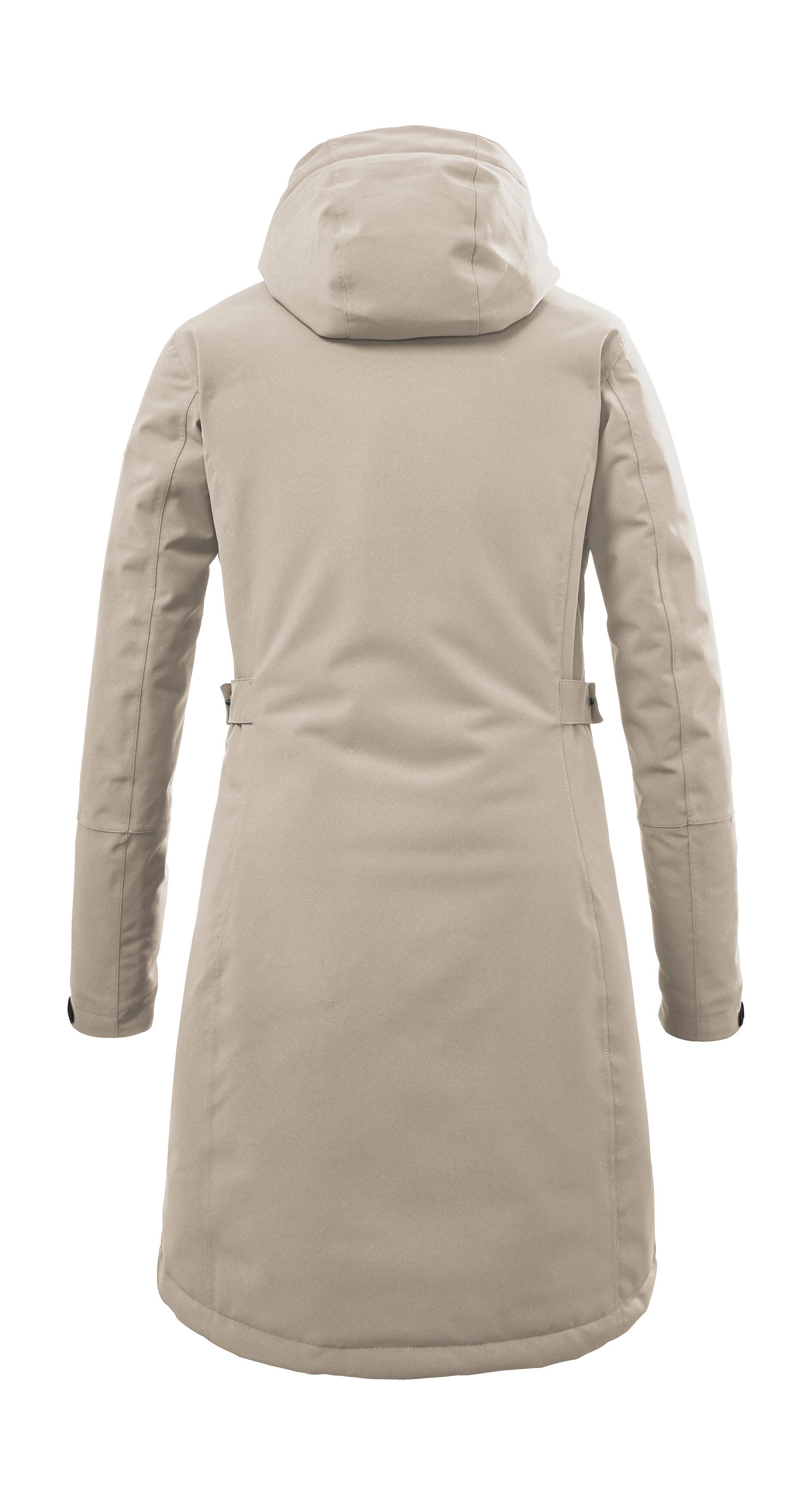 Killtec Parka KOW 165 WMN PRK Water- en winddichte parka met teddyfleece en afneembare capuchon