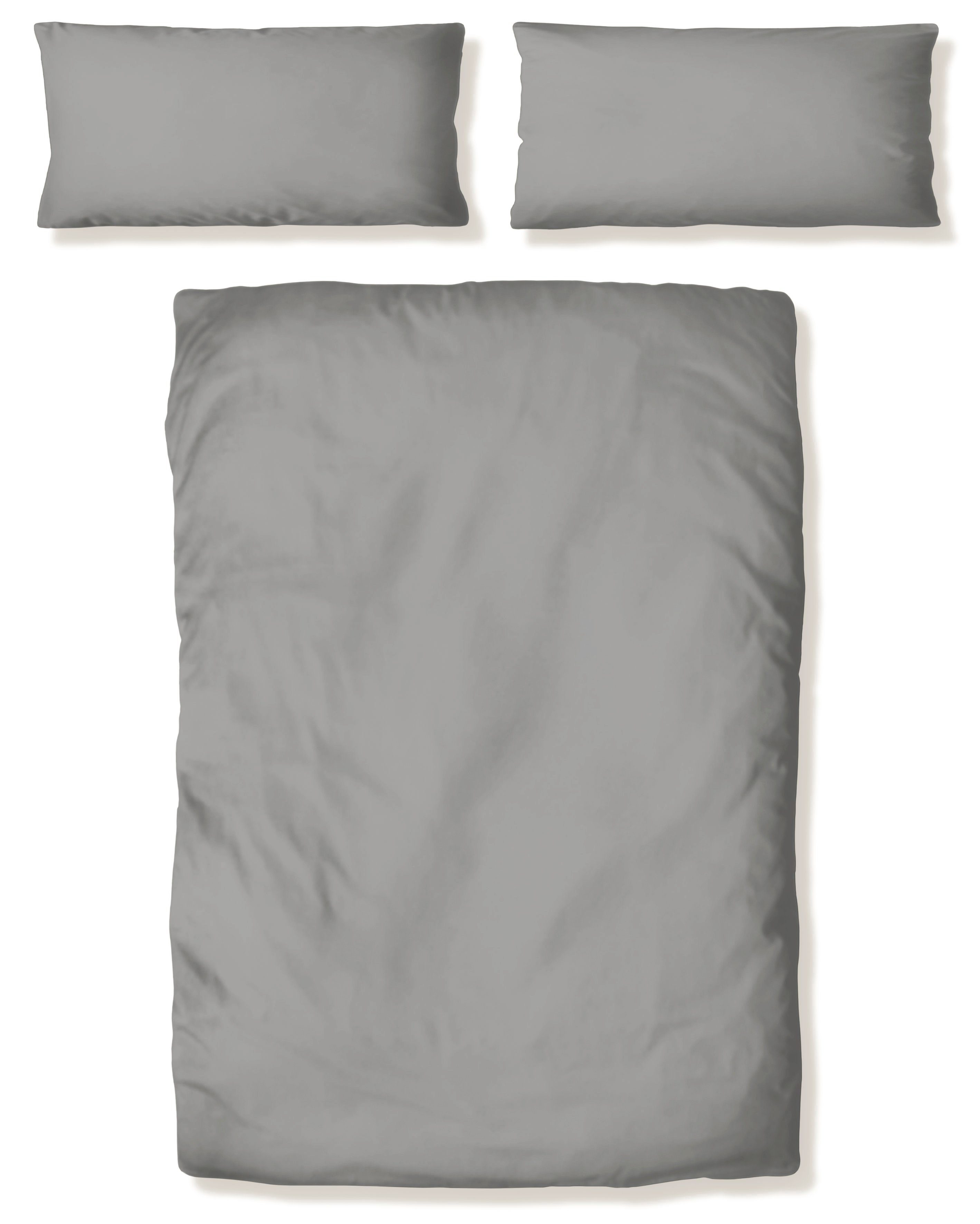 my home Overtrekset Desner Premium kwaliteit, 100 % polyester, zeer zacht, uni, vanaf 135x200 cm