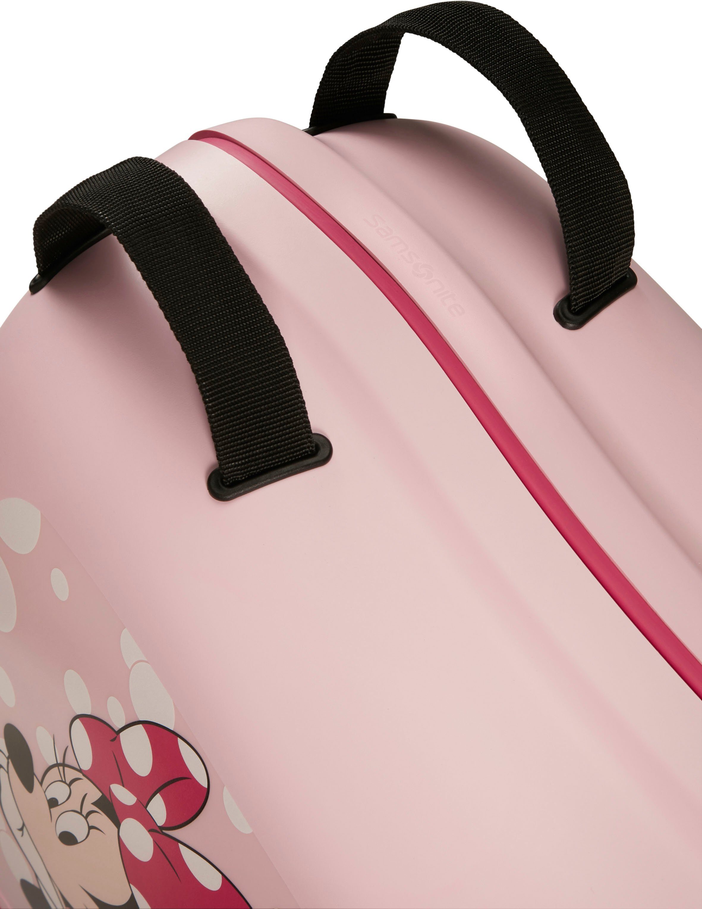 Samsonite Kinderkoffer Dream2Go Ride-on Trolley Disney Minnie Glitter Handbagage kinderreis koffer om op te zitten en te trekken