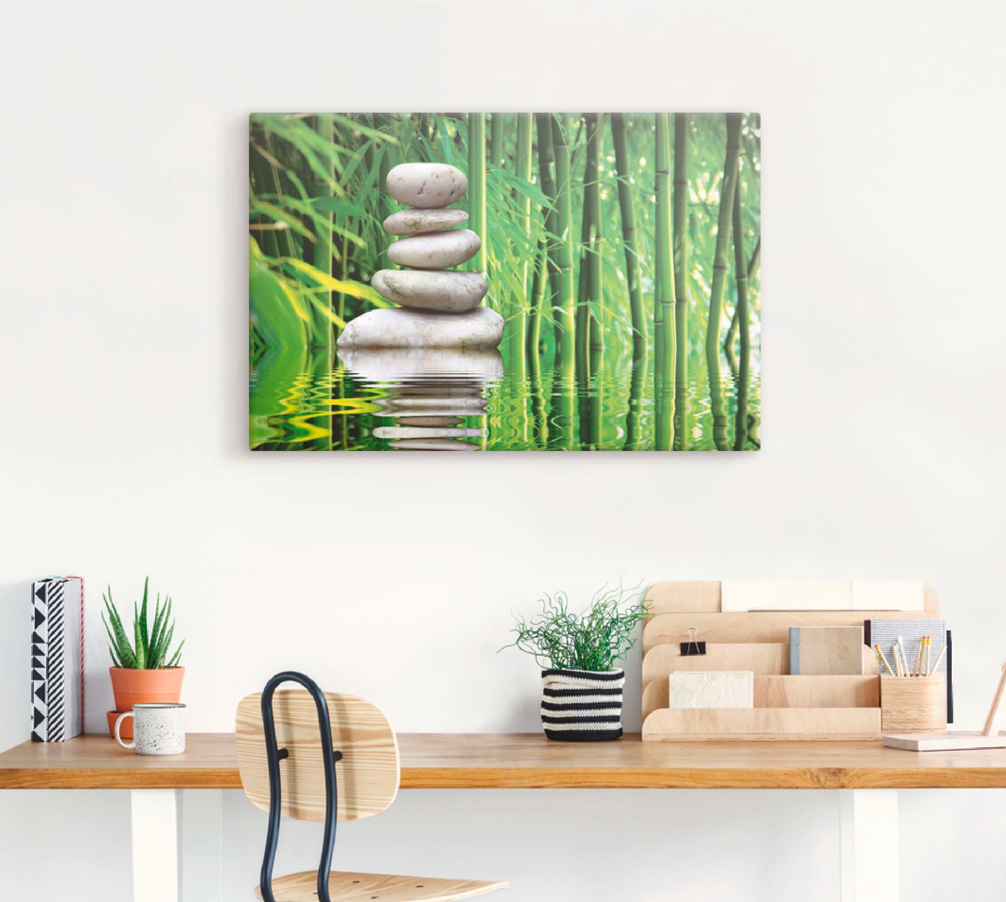 Artland Artprint op linnen Balance gespannen op een spieraam