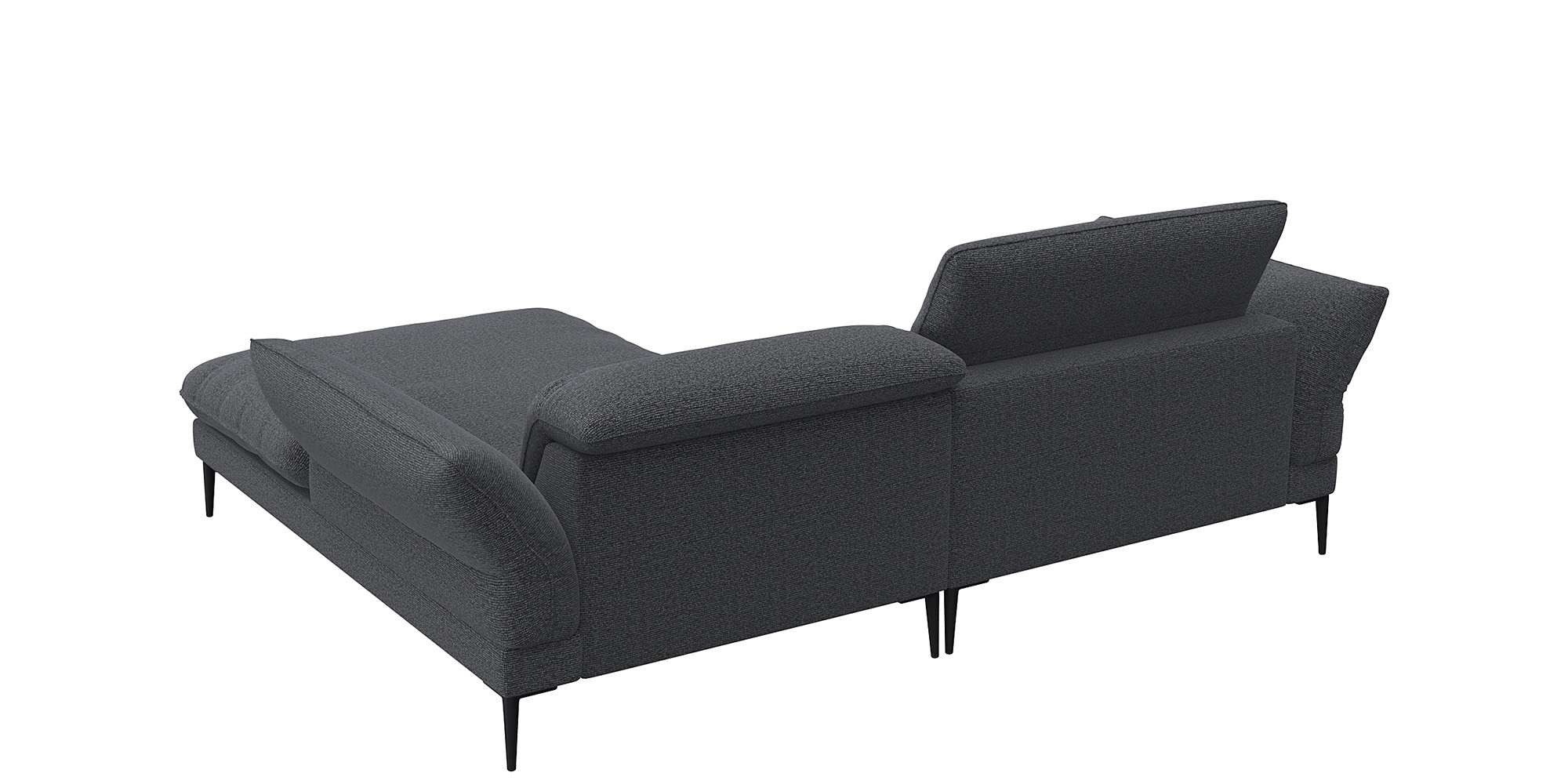 FLEXLUX Hoekbank Salino, functionele bank met recamiere, relaxbank, hoekbank Bank met arm- en hoofdeinde verstellingen, koudschuim & staalgolven