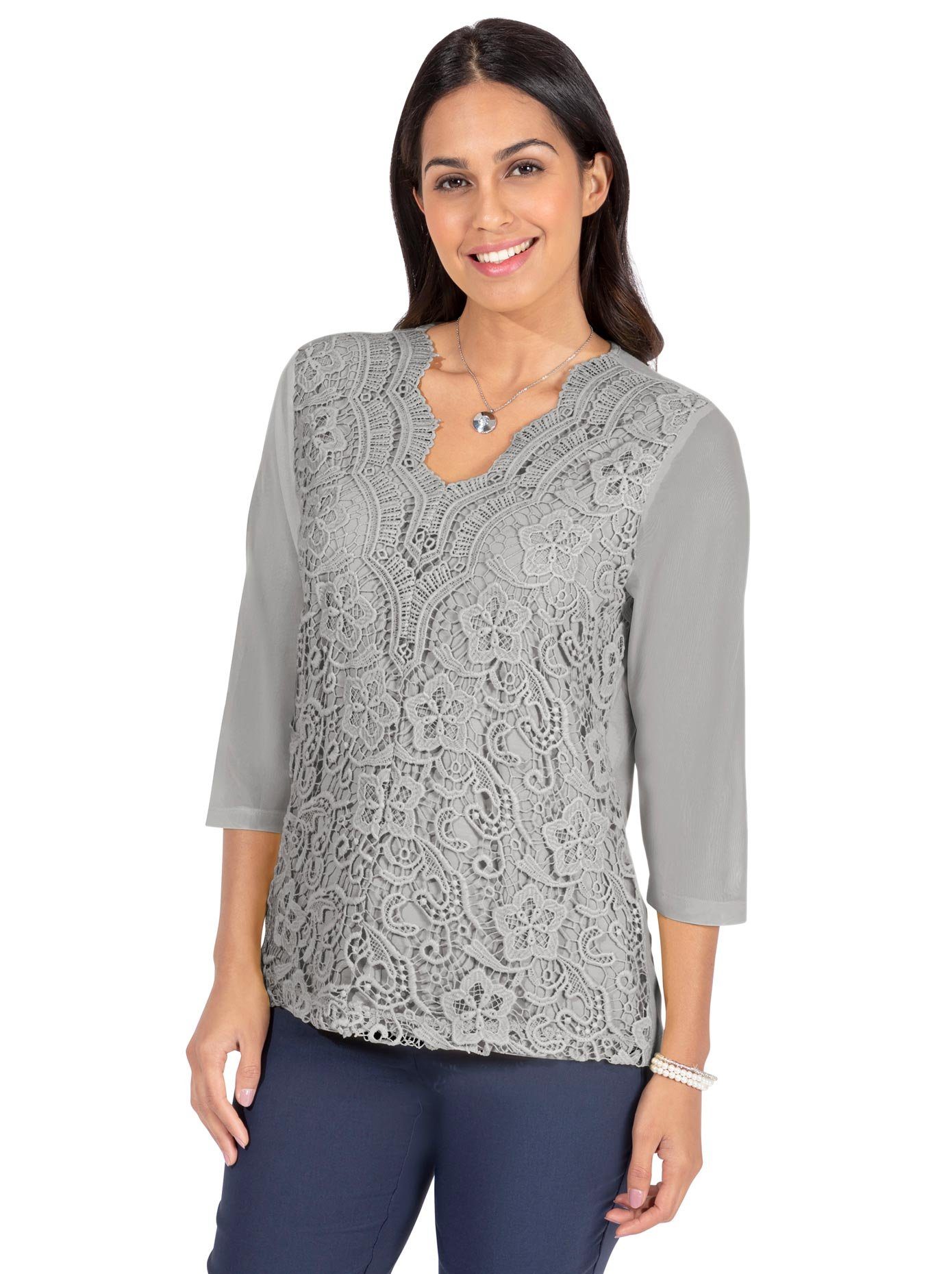 Lady Kanten Shirt (1-delig)